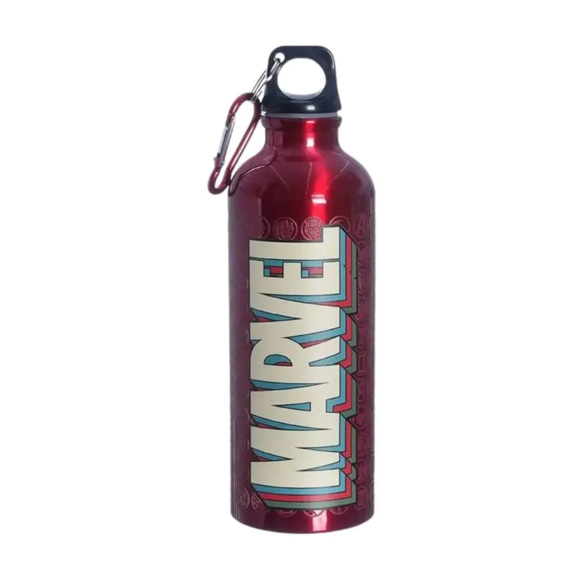 Garrafa de Alumínio 500ml com Mosquetão Marvel Zona Criativa - 10073298