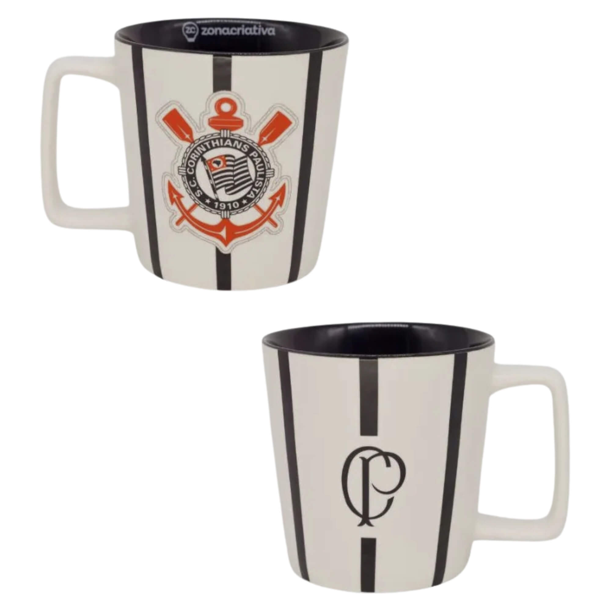 Caneca Buck 400ml Corinthians Zona Criativa - 10026581