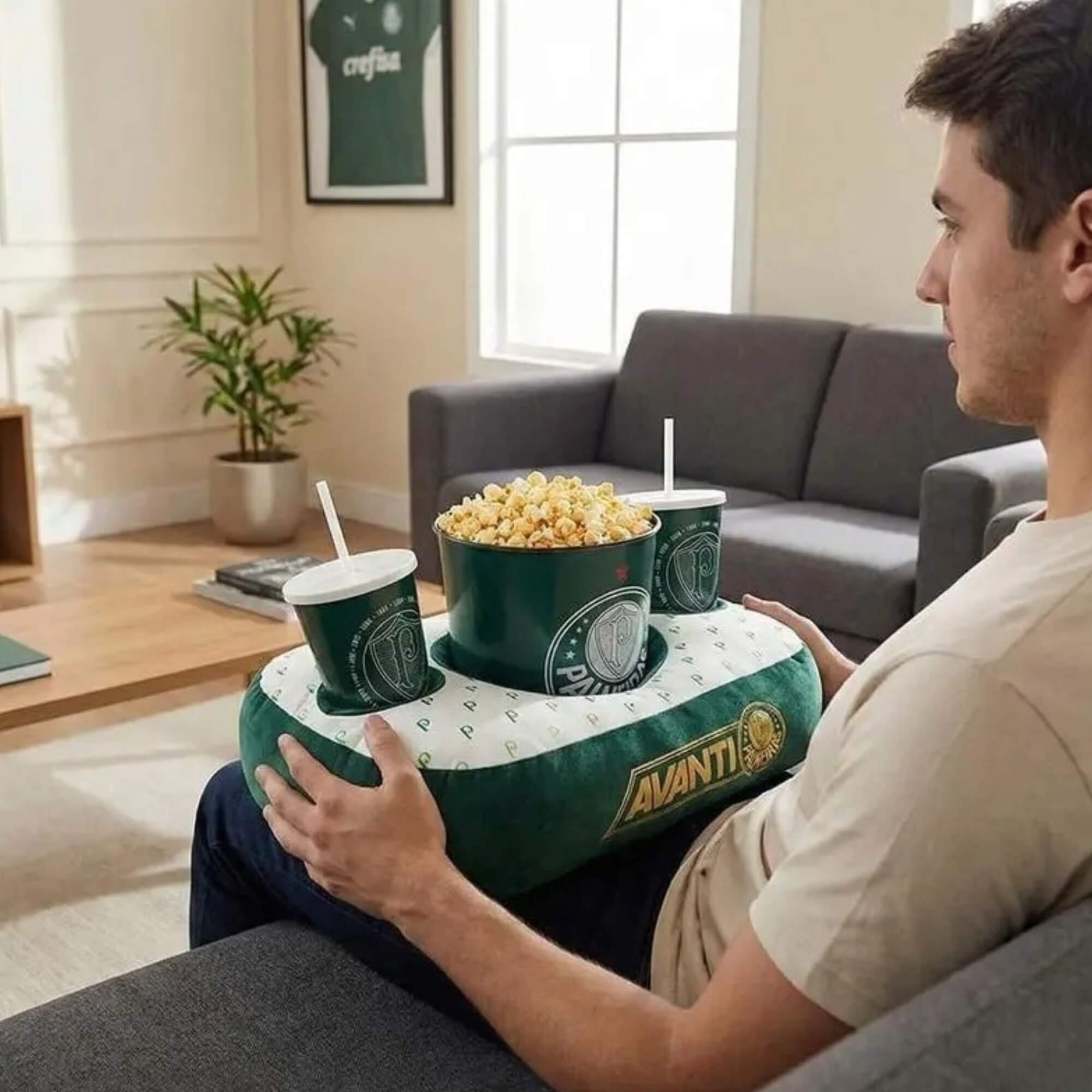 Kit Almofada Pipoca Palmeiras Zona Criativa - 10065540