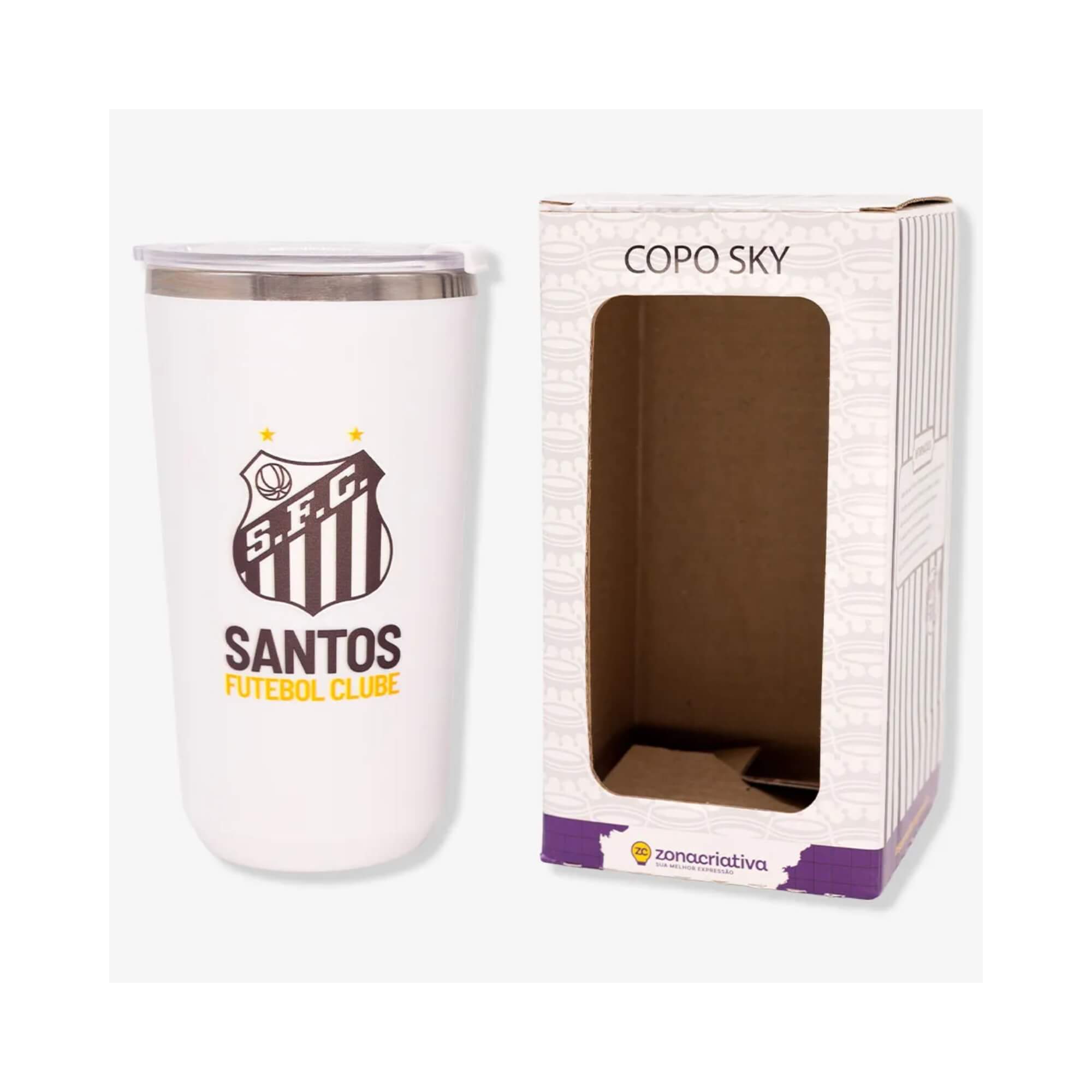 Copo Sky Santos 500ml BPA Free Zona Criativa - 10026871