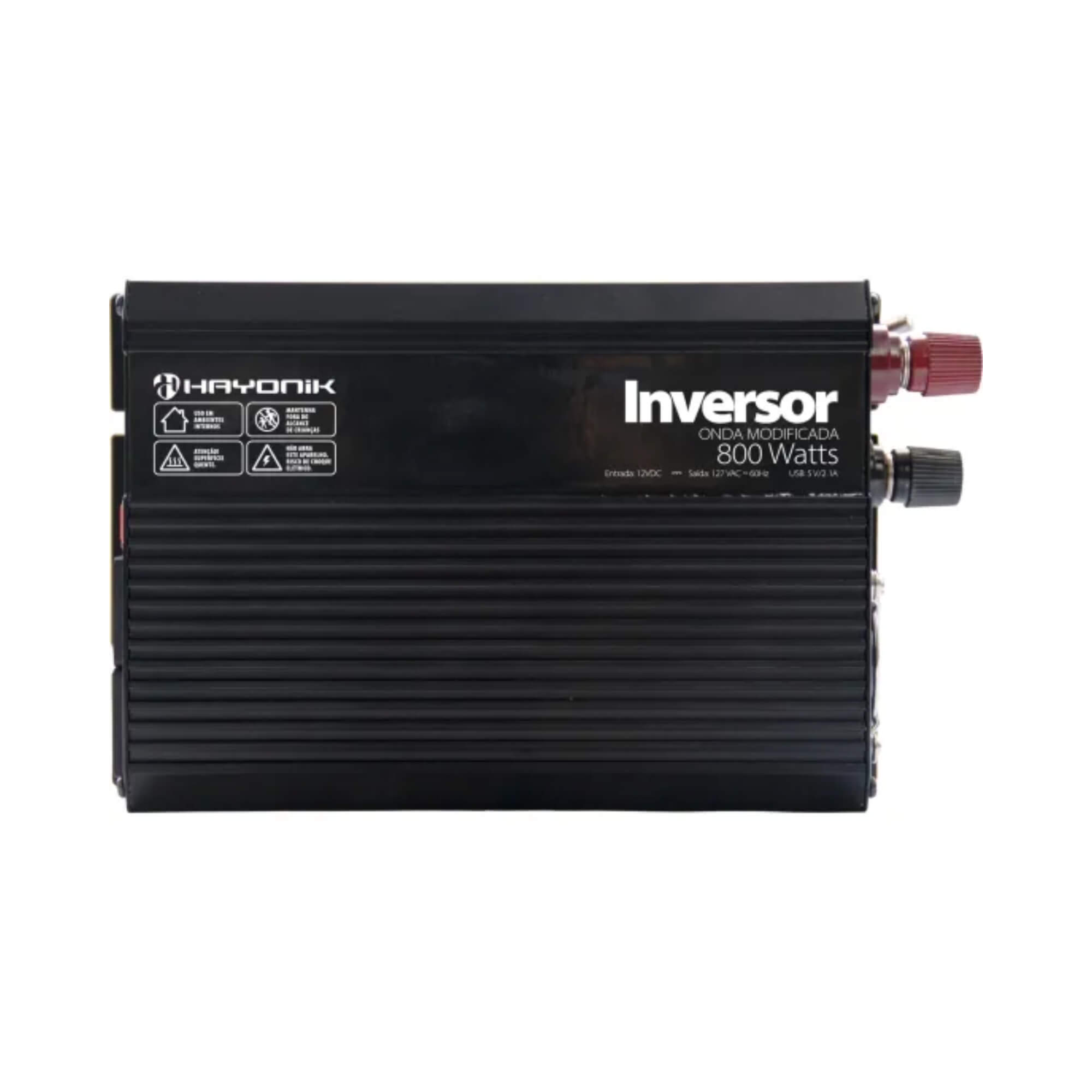 Inversor Automotivo MSW1208 Onda Modificada 800W 12V/127V Hayonik - 0000084567