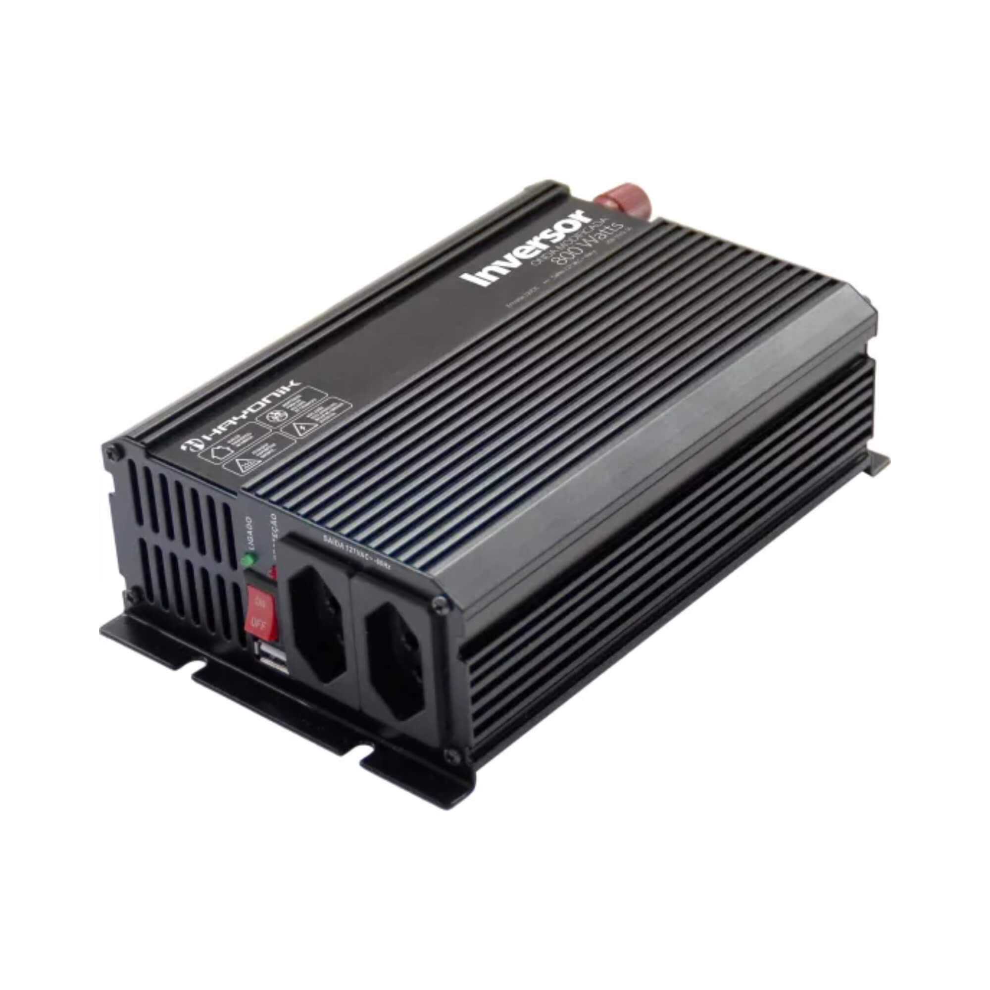 Inversor Automotivo MSW1208 Onda Modificada 800W 12V/127V Hayonik - 0000084567