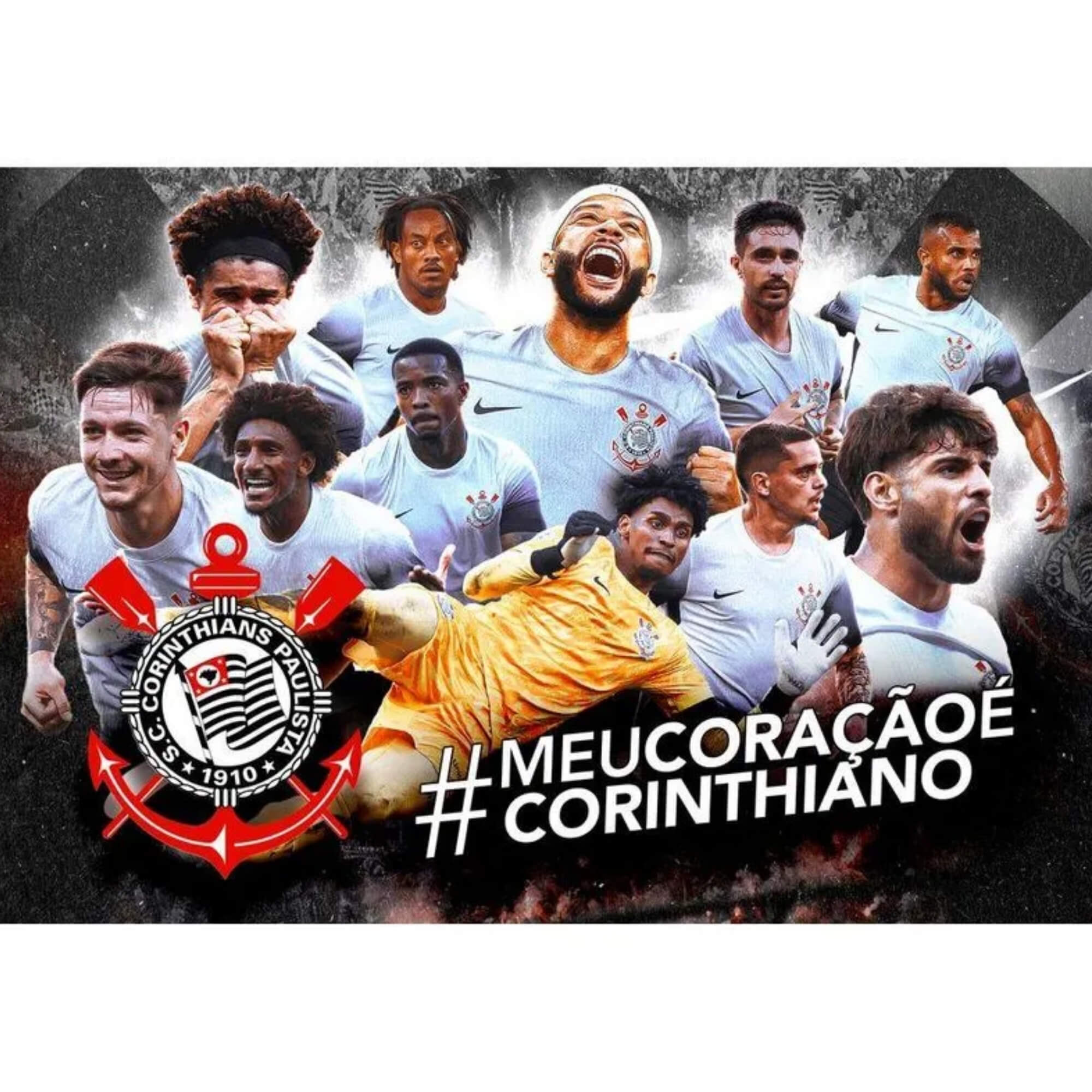 COMP Kit 3 Quebra Cabeças Corinthians Arena + Brasão + Jogadores