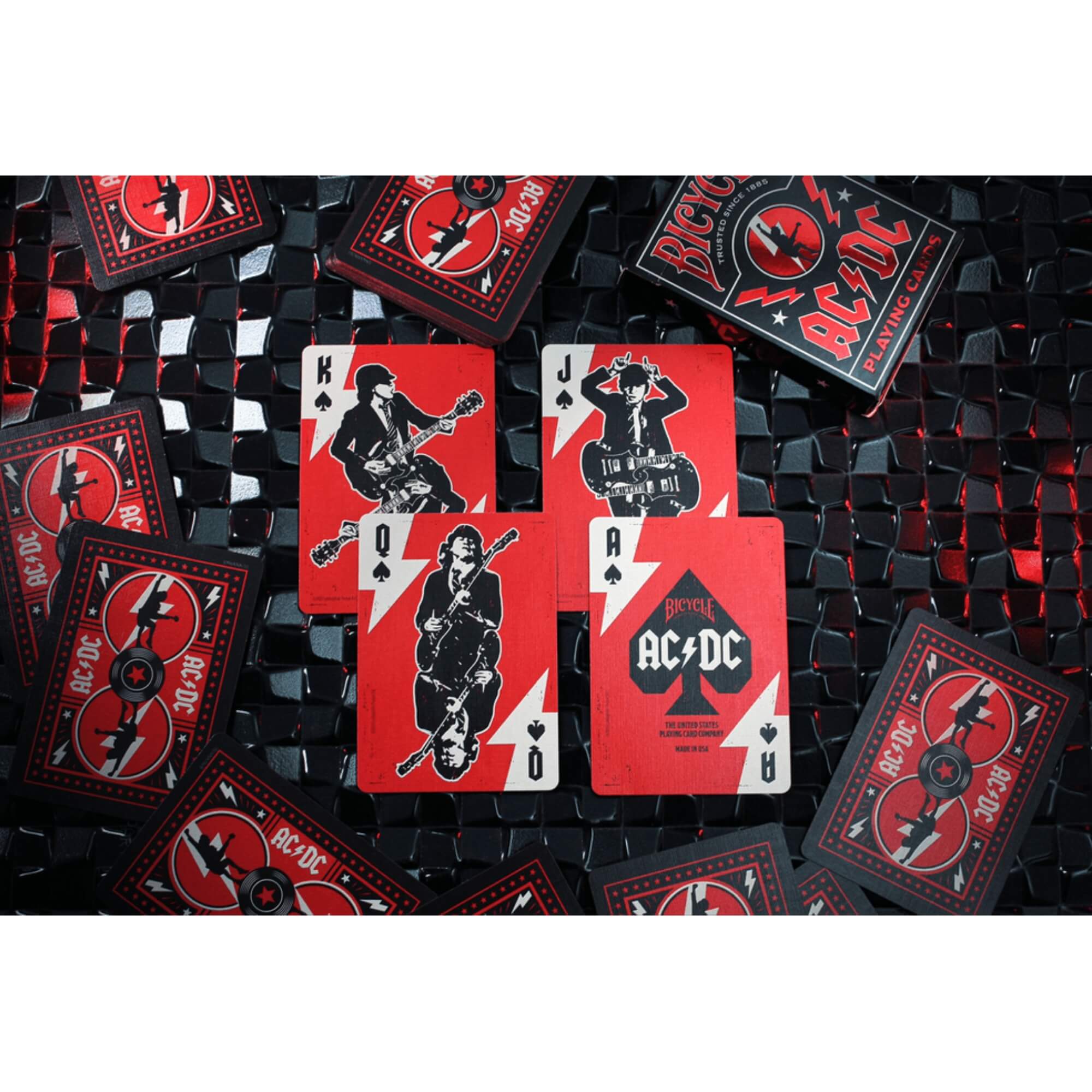 COMP Kit Jogos de Carta Baralhos Bicycle Rock AC/DC + Guns N Roses
