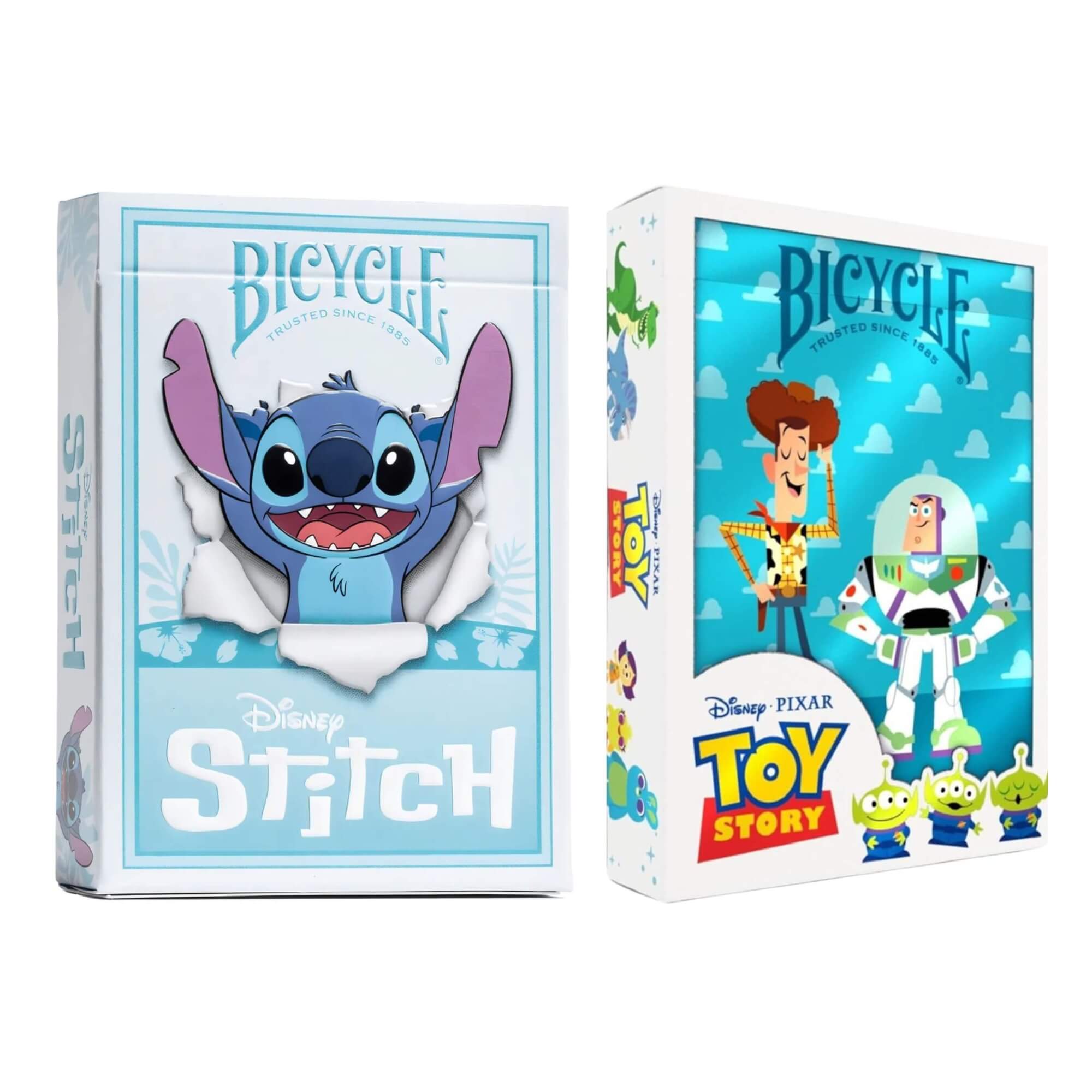 COMP Kit Jogos de Cartas Baralho Bicycle Disney - Stitch + Toy Story