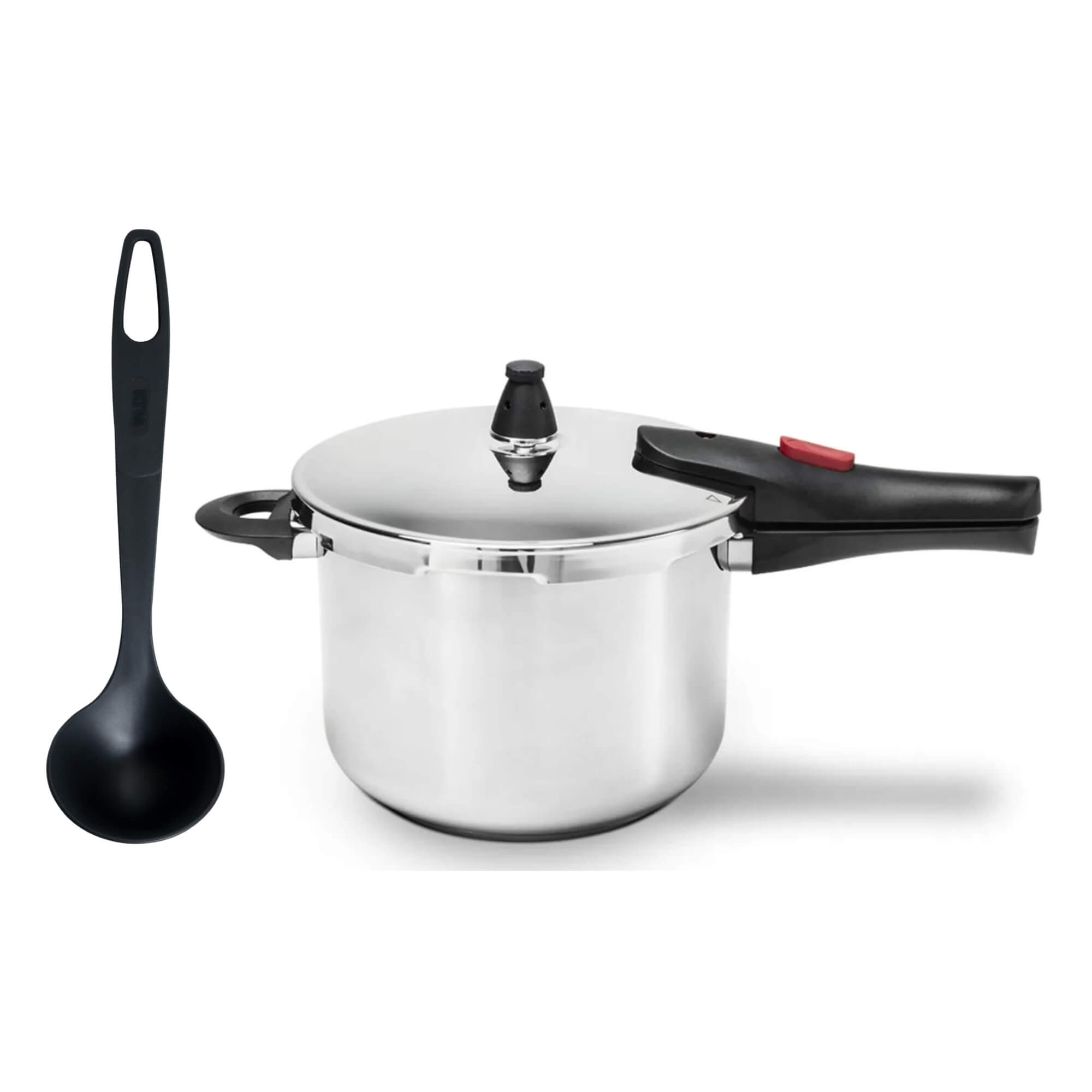 COMP Kit Cozinha Panela de Pressão 4L + Concha de Feijão / Caldos / Sopas / Molhos