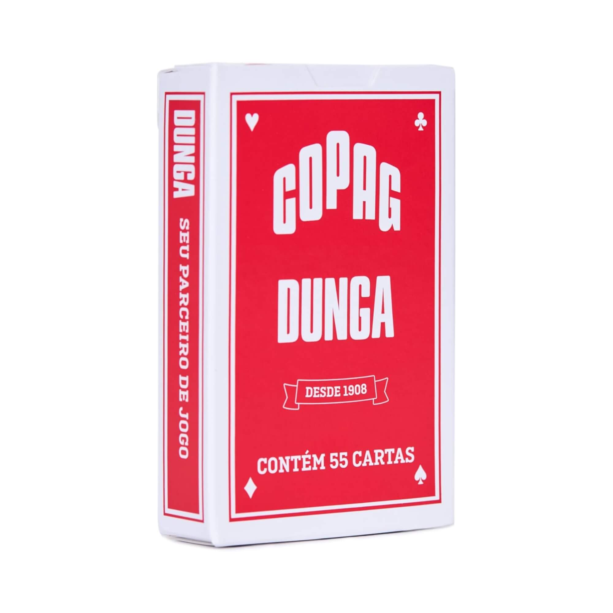 Kit 2 Baralhos Dunga Naipe Convencional Vermelho e Azul (55 cartas cada Baralho) Copag - 36568