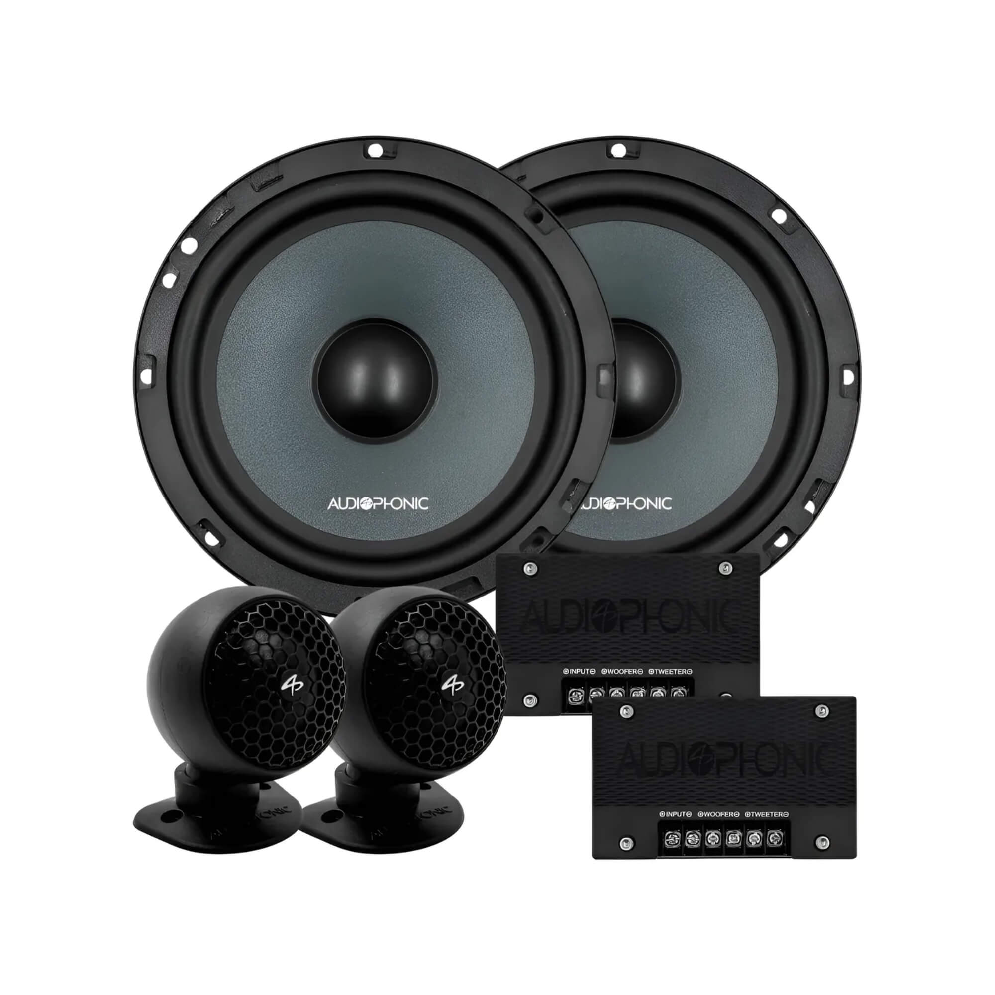Kit 2 Vias Club KC 6.4 6,5" Polegadas 200W RMS Preto Audiophonic - 01680