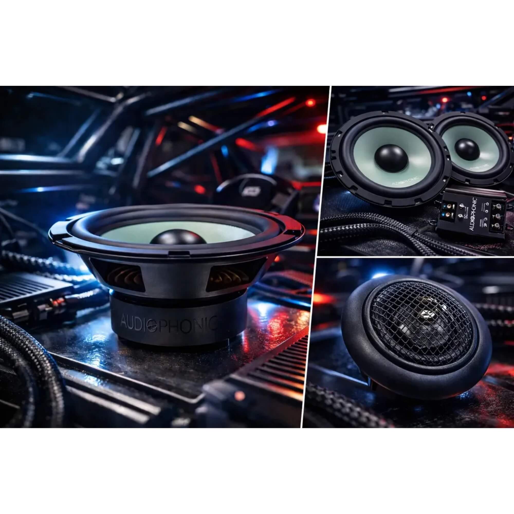 Par de Falantes Sensation KS6.3 6.5" Preto Audiophonic - 01678