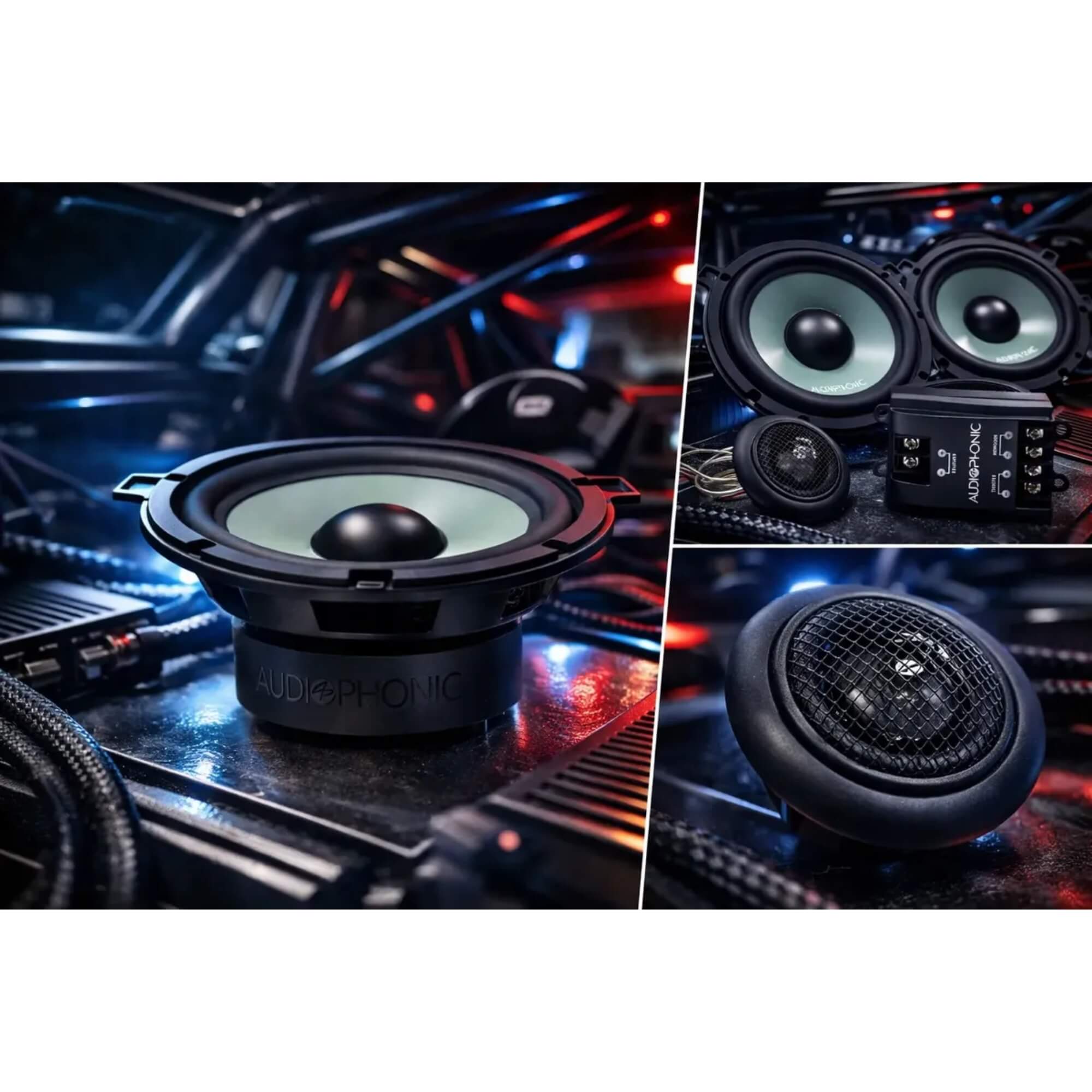 Kit 2 Vias Sensation 5" 70W RMS TW Seda 25mm Audiophonic - 01682