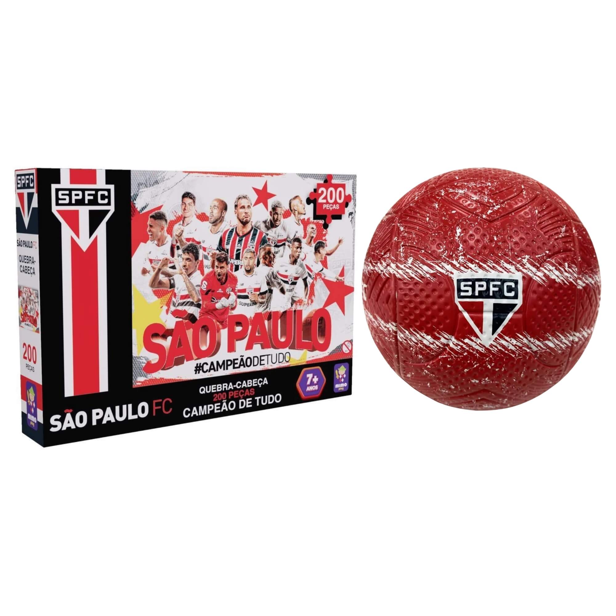 COMP Kit Bola de Futebol + Quebra-Cabeça São Paulo F.C.