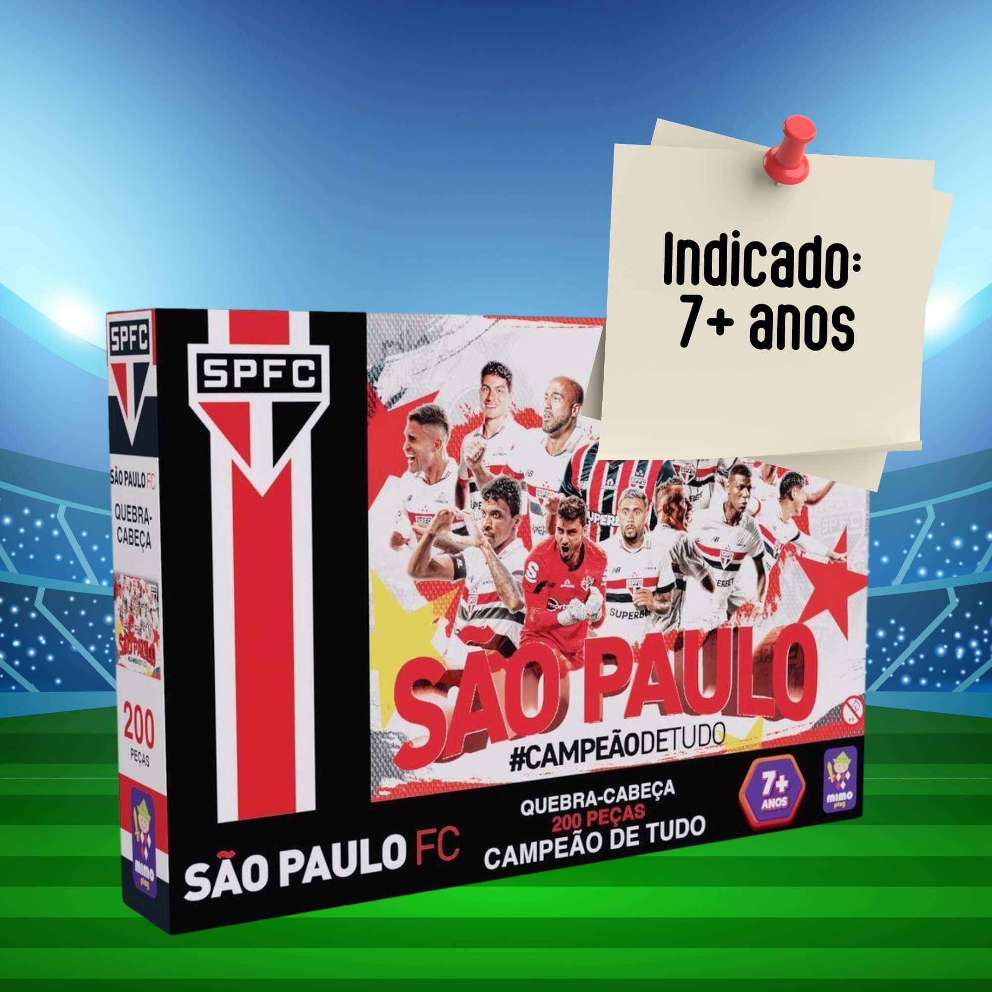 COMP Kit São Paulo F.C. - Lancheira térmica + Quebra-Cabeça 200 peças