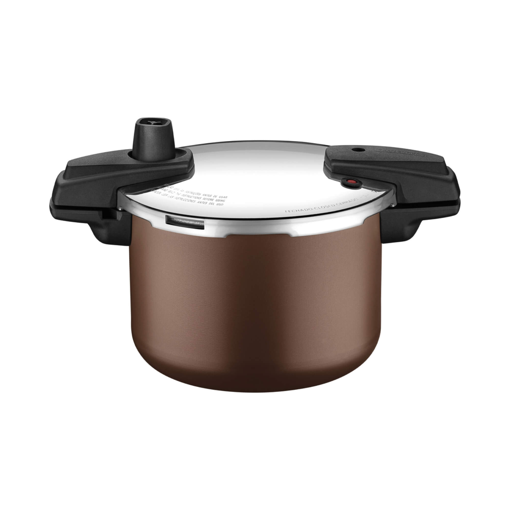 Panela de Pressão Arizona Induction Antiaderente Mocaccino 20 cm 4,5 L Tramontina - 20560320