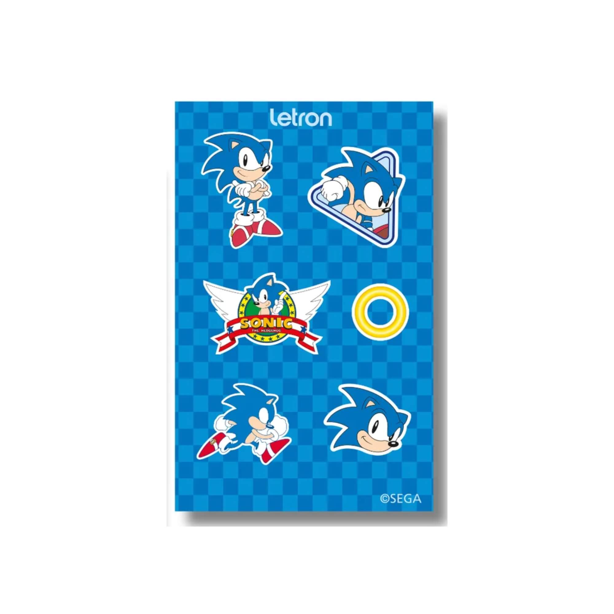 Calculadora 8 dígitos com Energia Solar e Cartela de Adesivo Sonic Letron Leonora - 10314