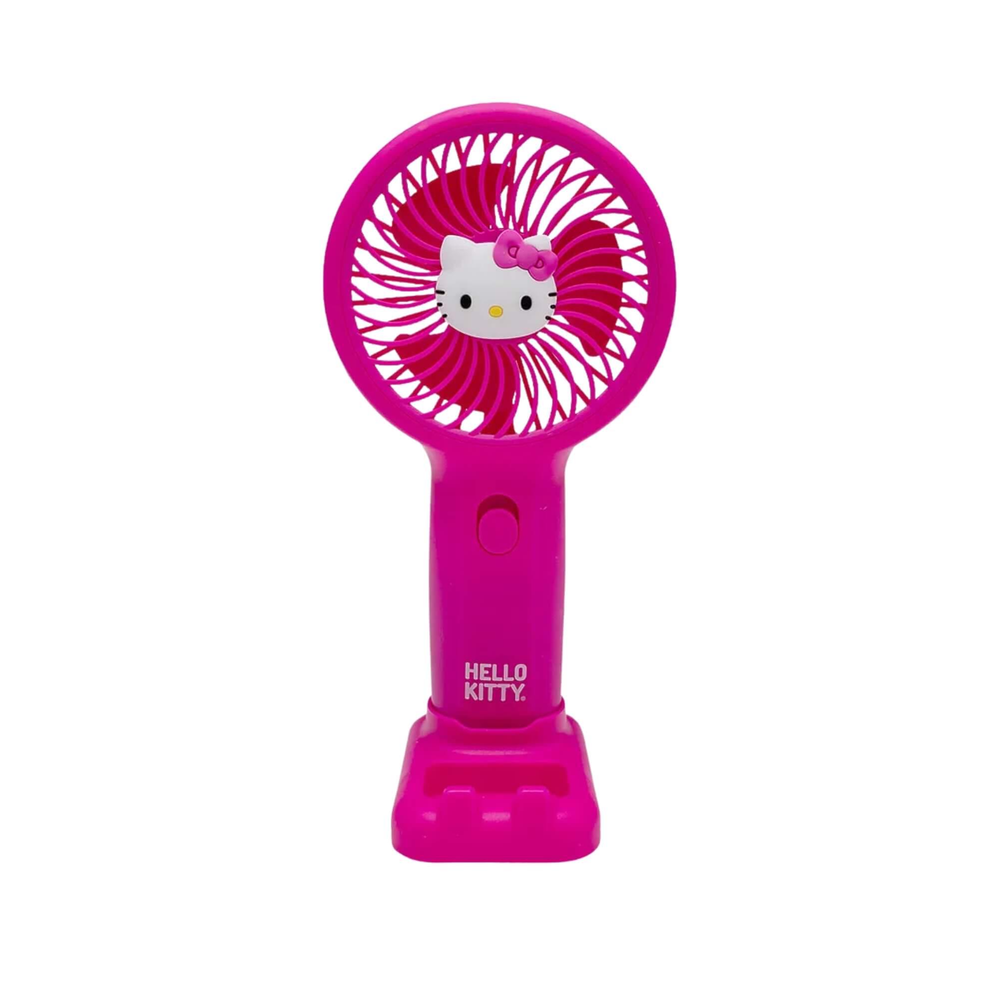 Mini Ventilador Hello Kitty c/ Suporte de Celular Letron Leonora - 10339