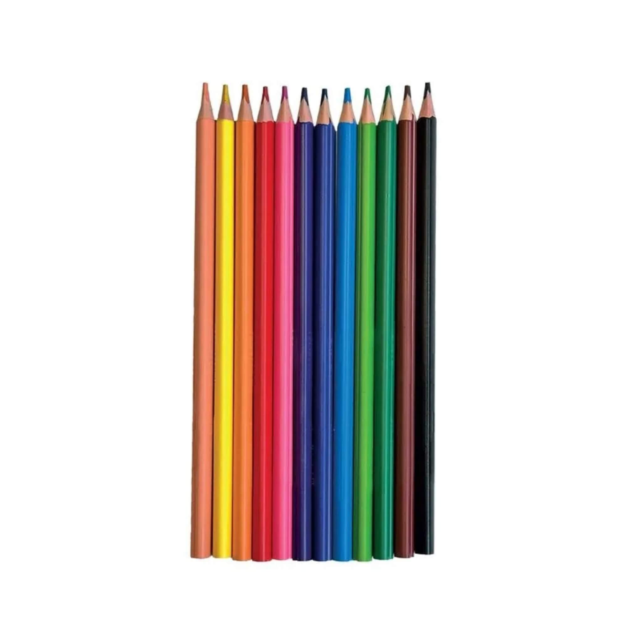 Lápis de Cor Formato Coração Unicórnio 12 Cores Leo&Leo Leonora - 10583