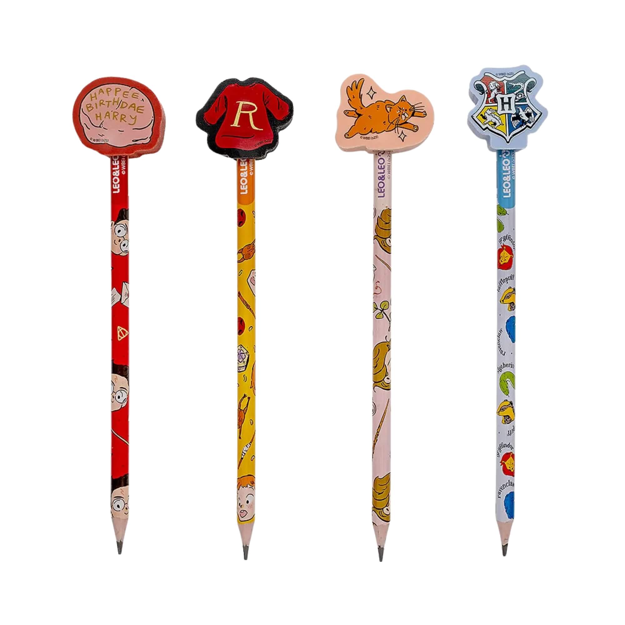 Lápis Hb com Borracha ca Ponta Harry Potter Pote c/ 30 Unidades Leo&Leo Leonora - 71628