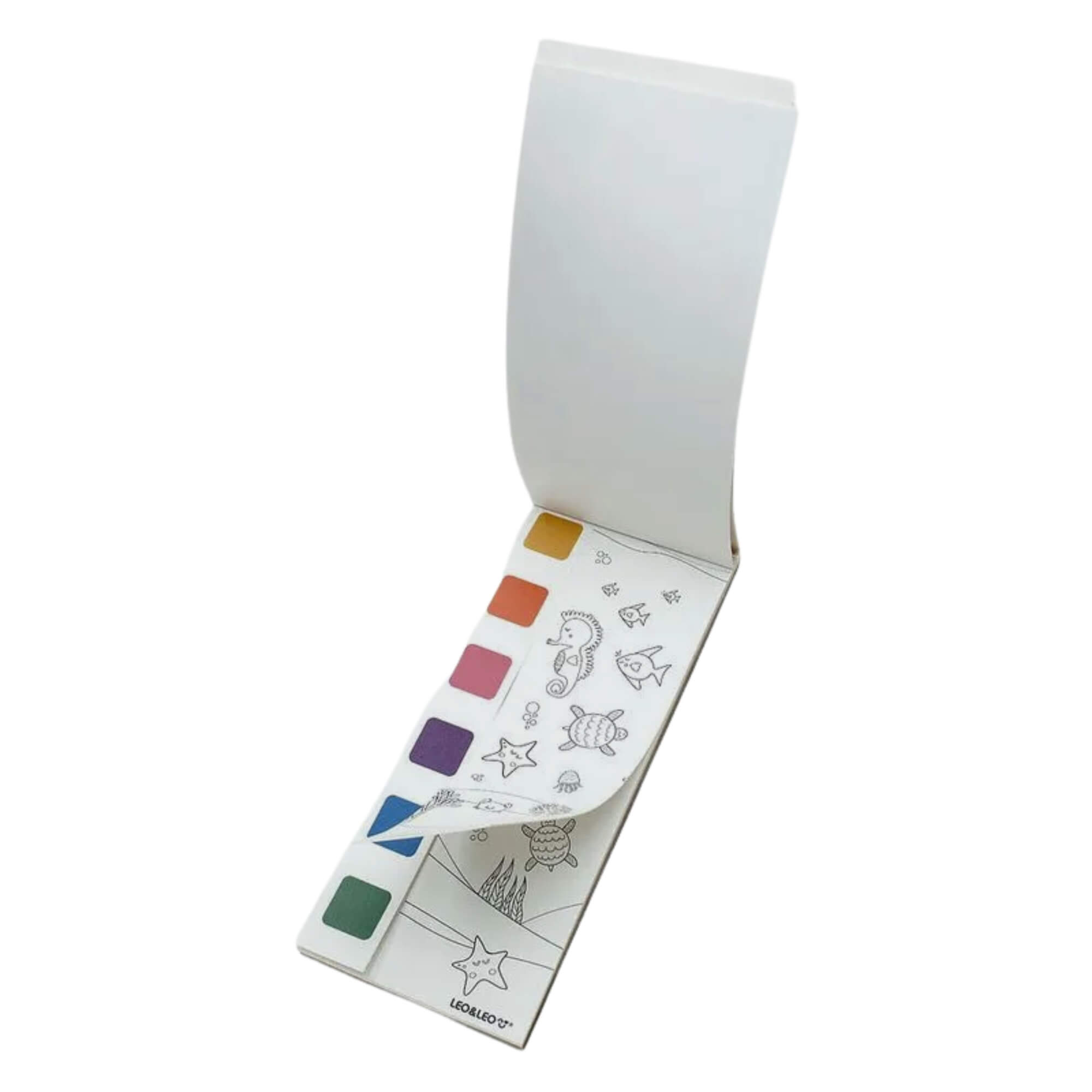Bloco de Colorir com Aquarela + Pincel Fundo do Mar Leo&Leo Leonora - 91823
