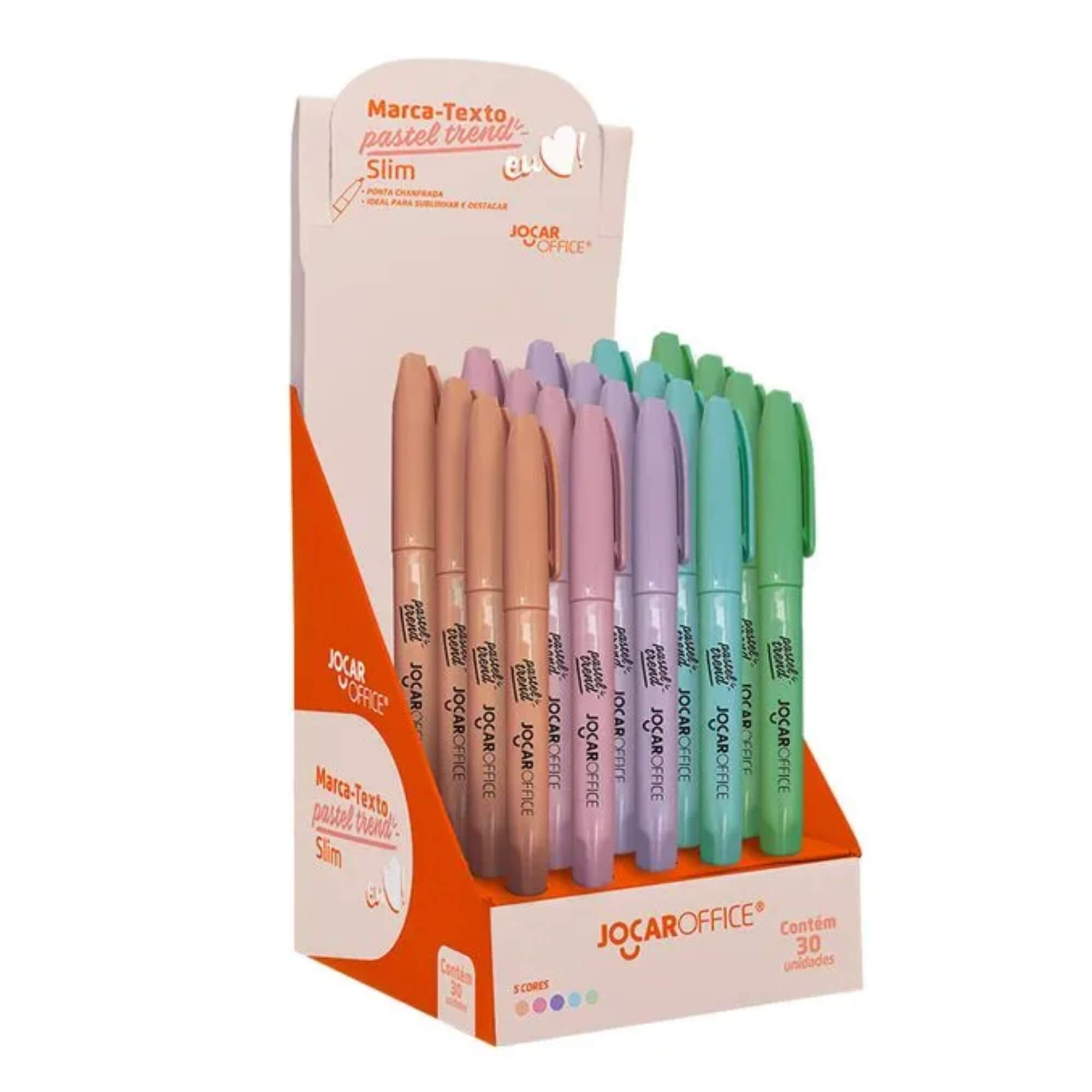 COMP Kit Marca-Texto Slim Pastel + Marca-Texto Slim Metálico