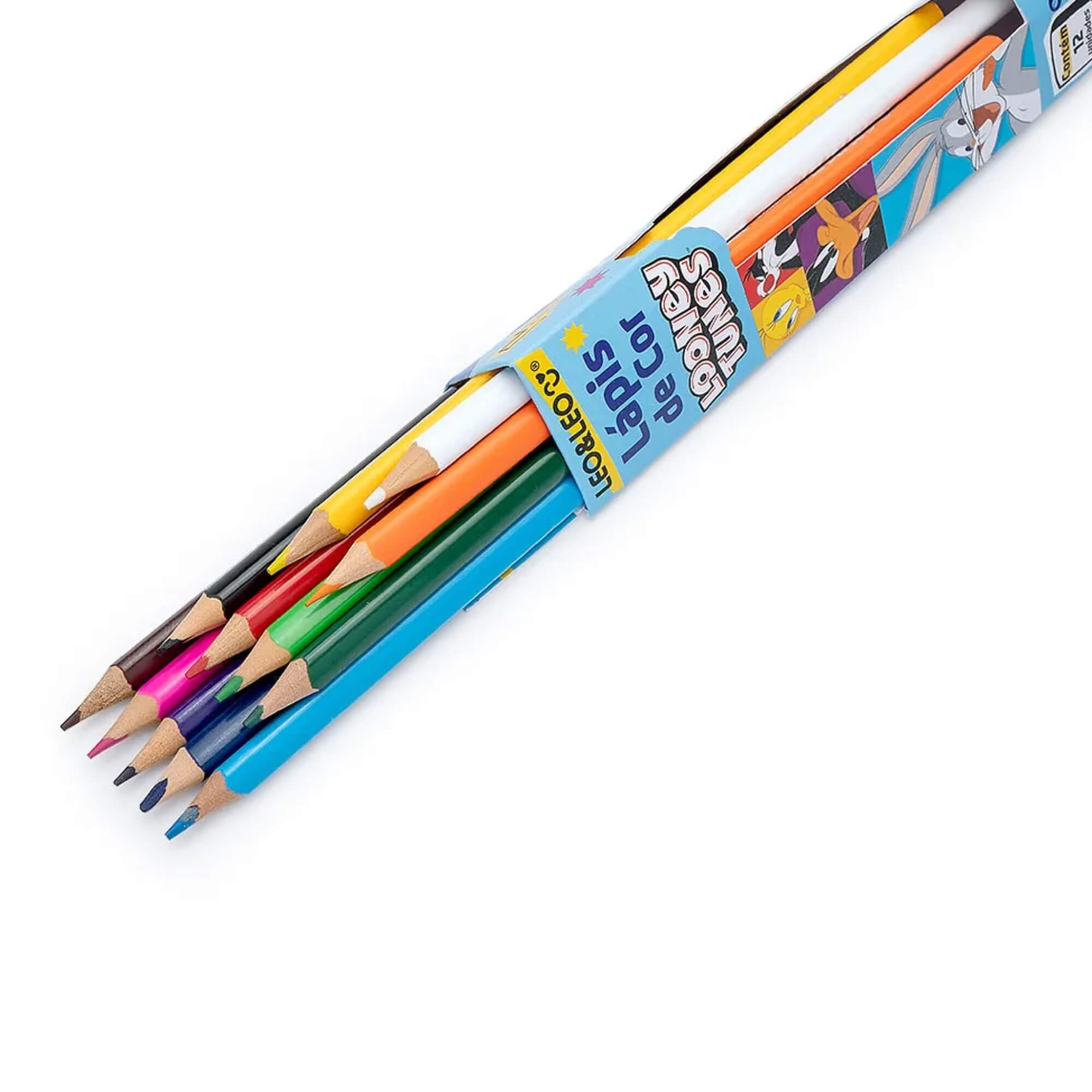 COMP Kit Papelaria Atacado 10 Caixas de Lápis de Cor 12 Cores Cada