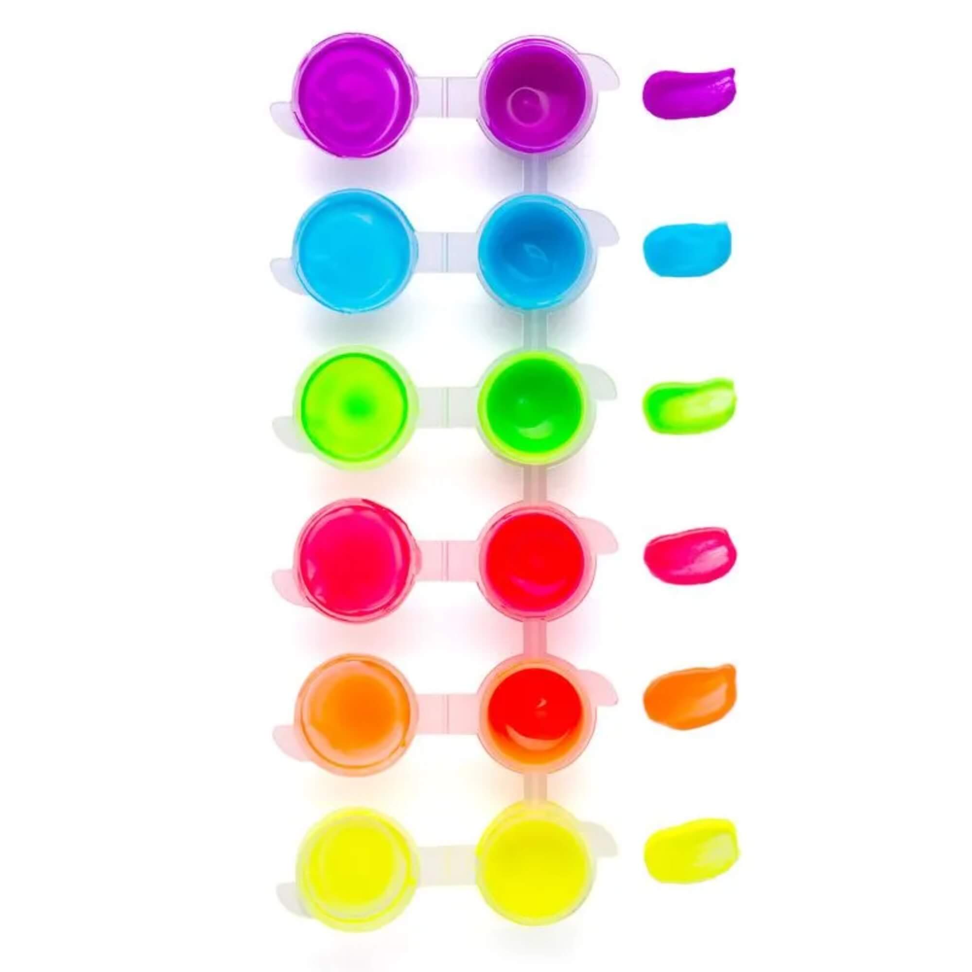 COMP Kit Guache Neon + Guache Escolar 3,68ml por Pote Leo&Leo Leonora