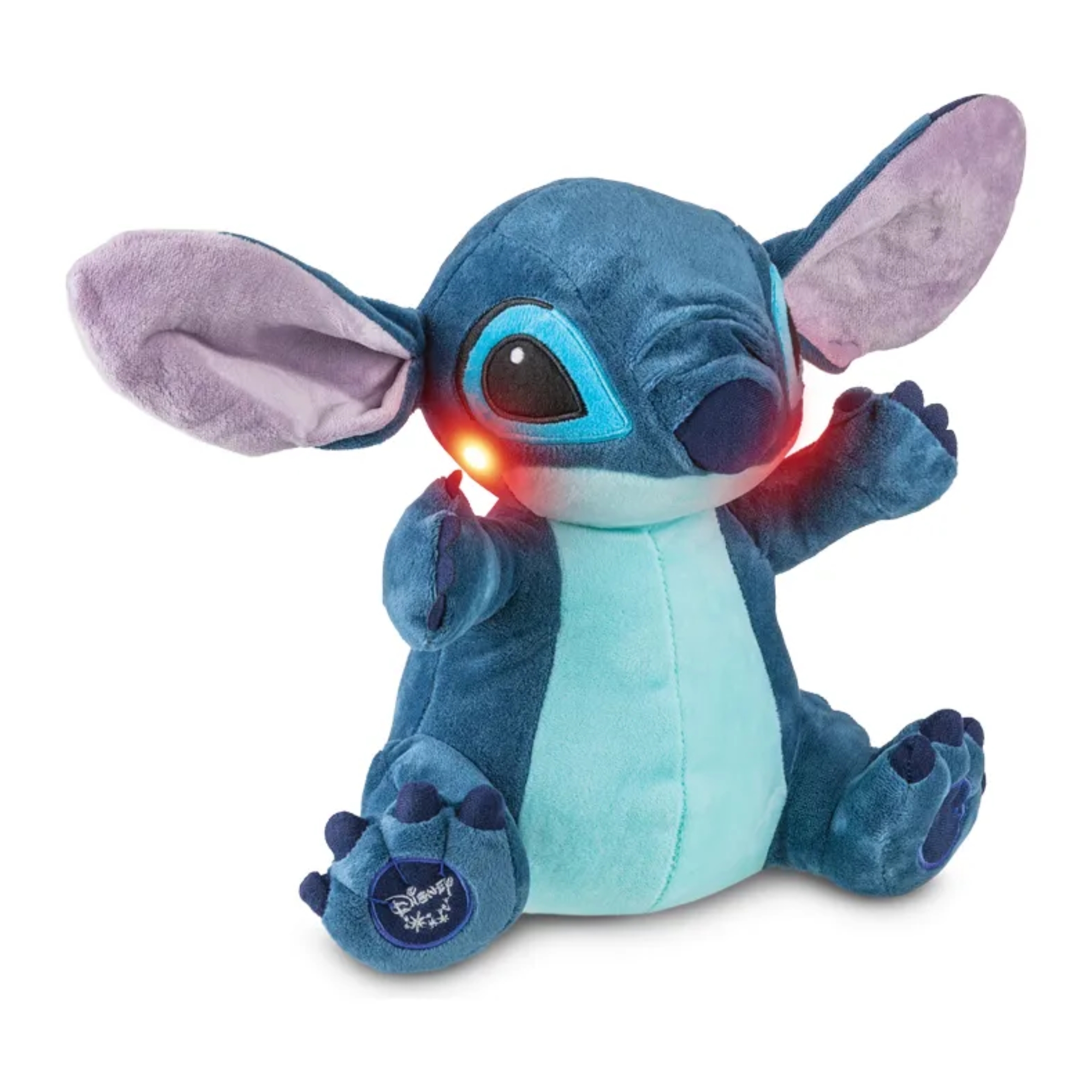 COMP Kit Pelúcia Angel Coração 30cm + Stitch Clássico com Mecanismo Luz e Som 30cm