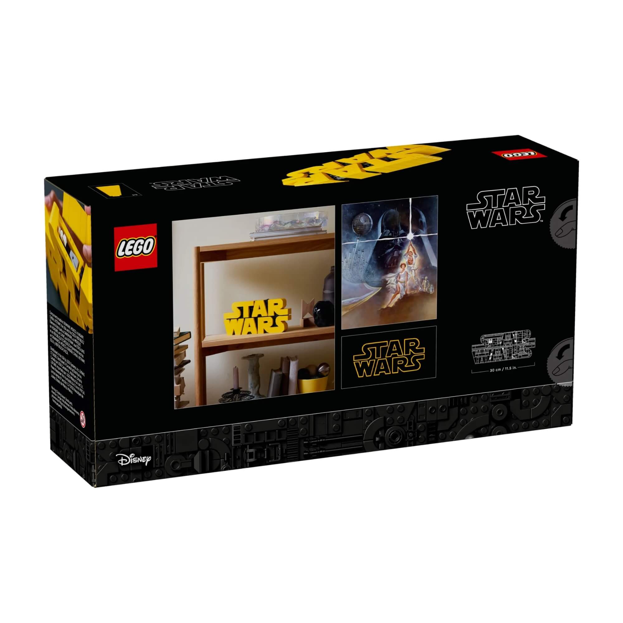 COMP Kit Star Wars Logo Decorativa + Boneco Storm Trooper Geek Colecionável Presente