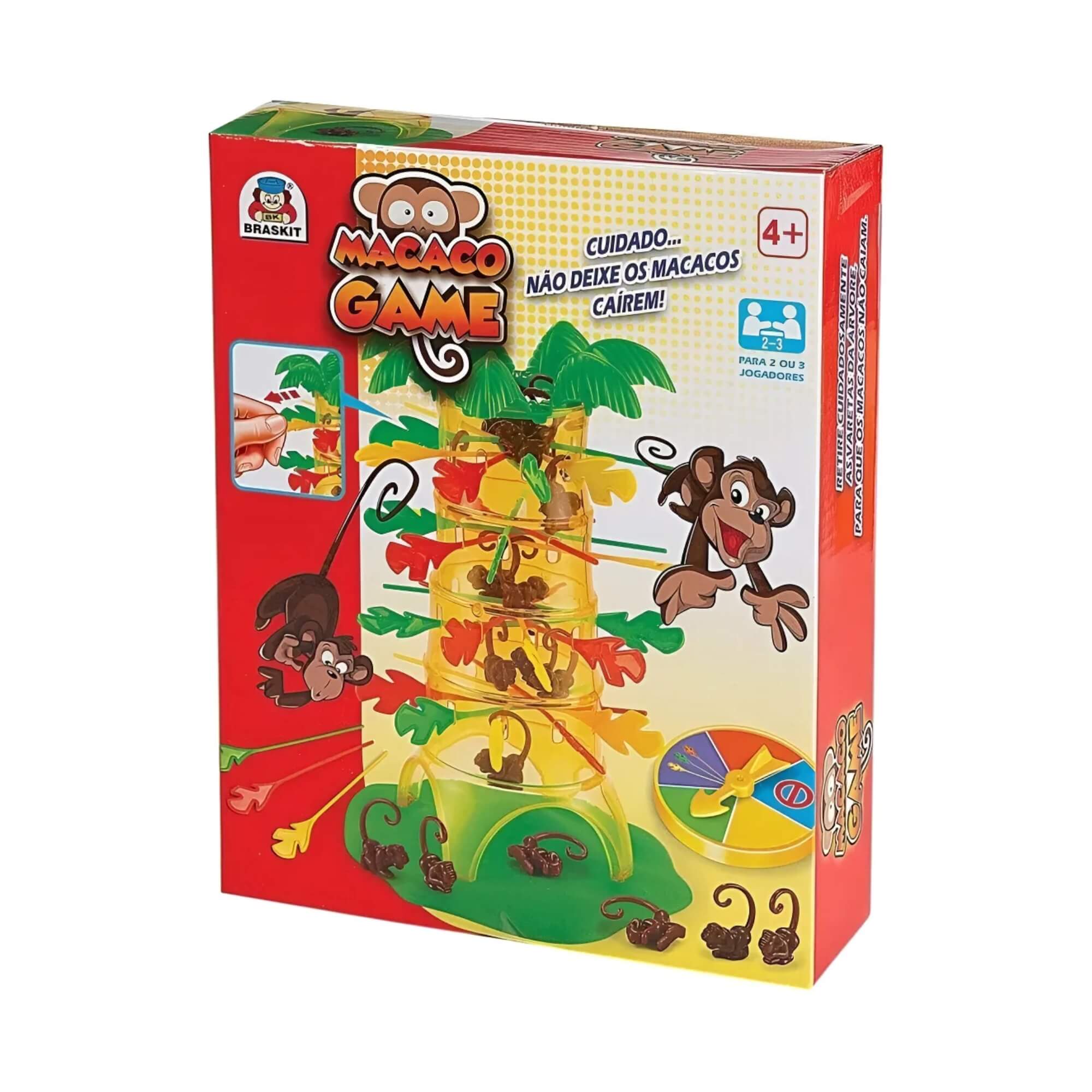 COMP Kit Jogos de Equilíbrio - Macaco Game e Pinguim Game Quebra Gelo Braskit