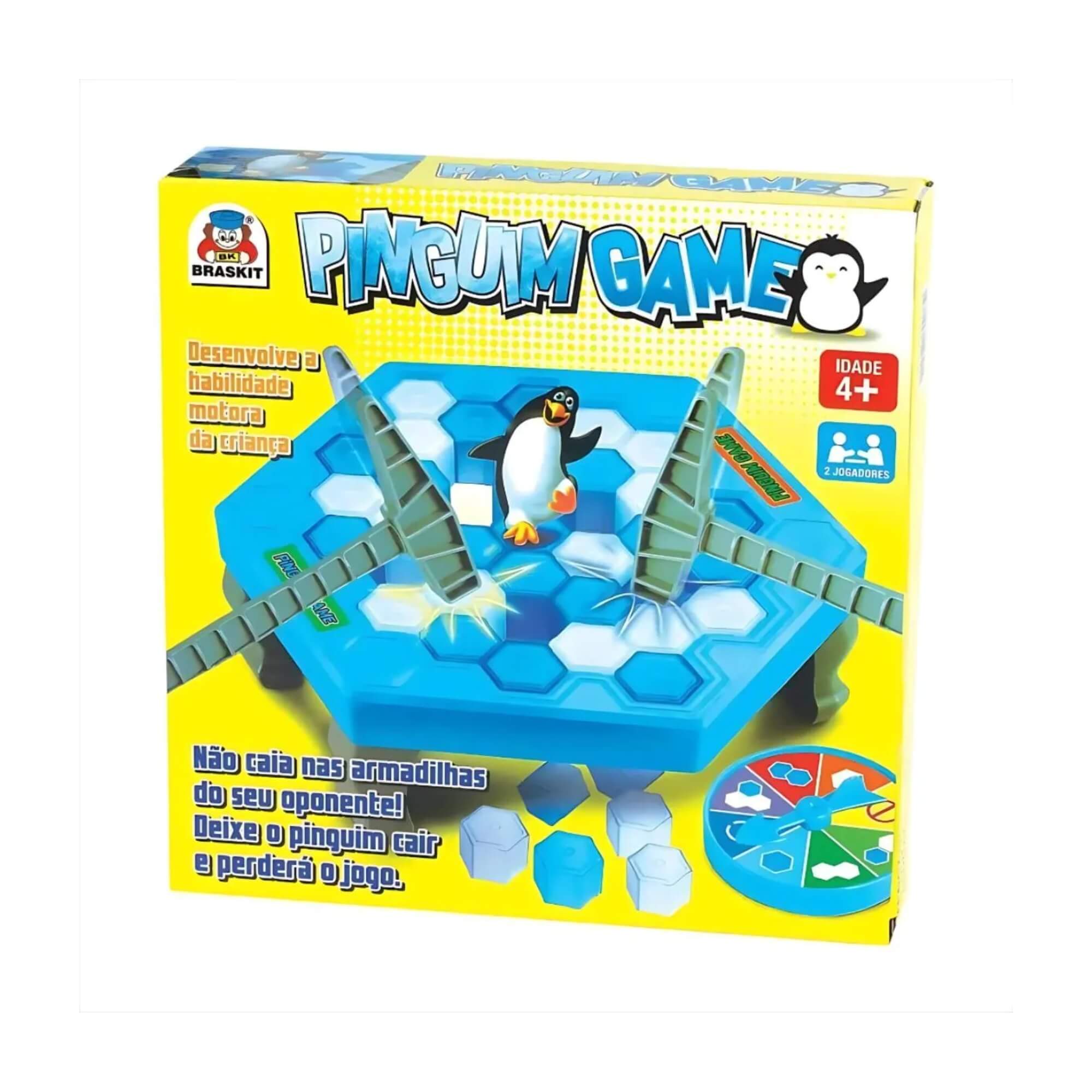COMP Kit Jogos de Equilíbrio - Macaco Game e Pinguim Game Quebra Gelo Braskit