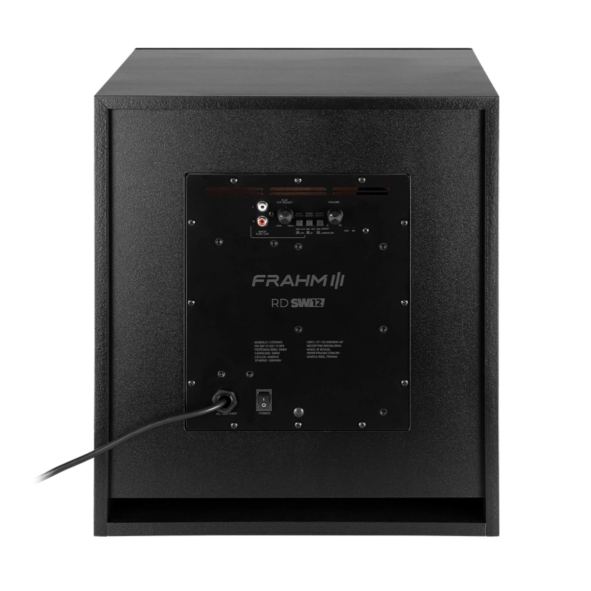 Subwoofer Ativo RD SW12 G2 Preto Frahm - 31976