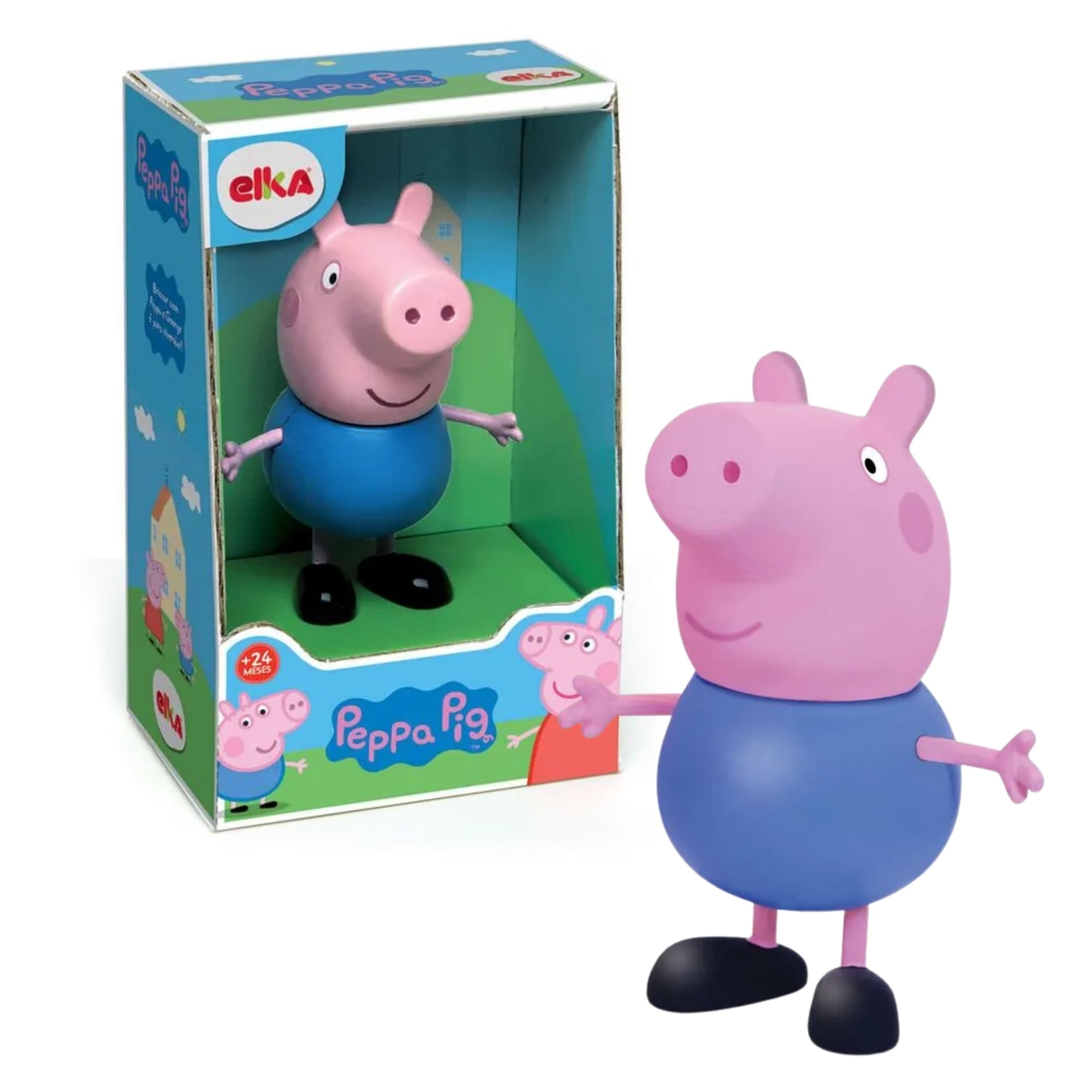 COMP Kit Bonecos Peppa Pig: Princesa Peppa e George Elka