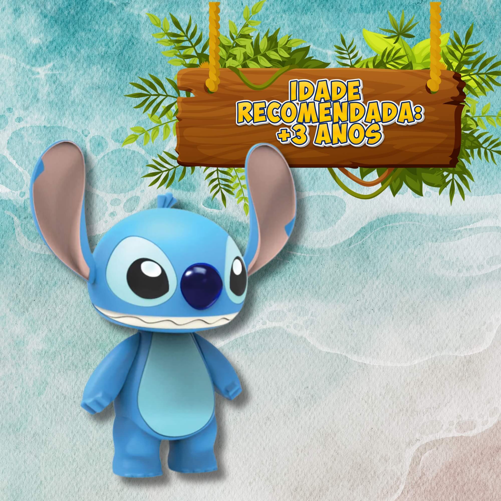 COMP Kit Bonecos Stitch e Angel Disney Articulado 24cm Elka