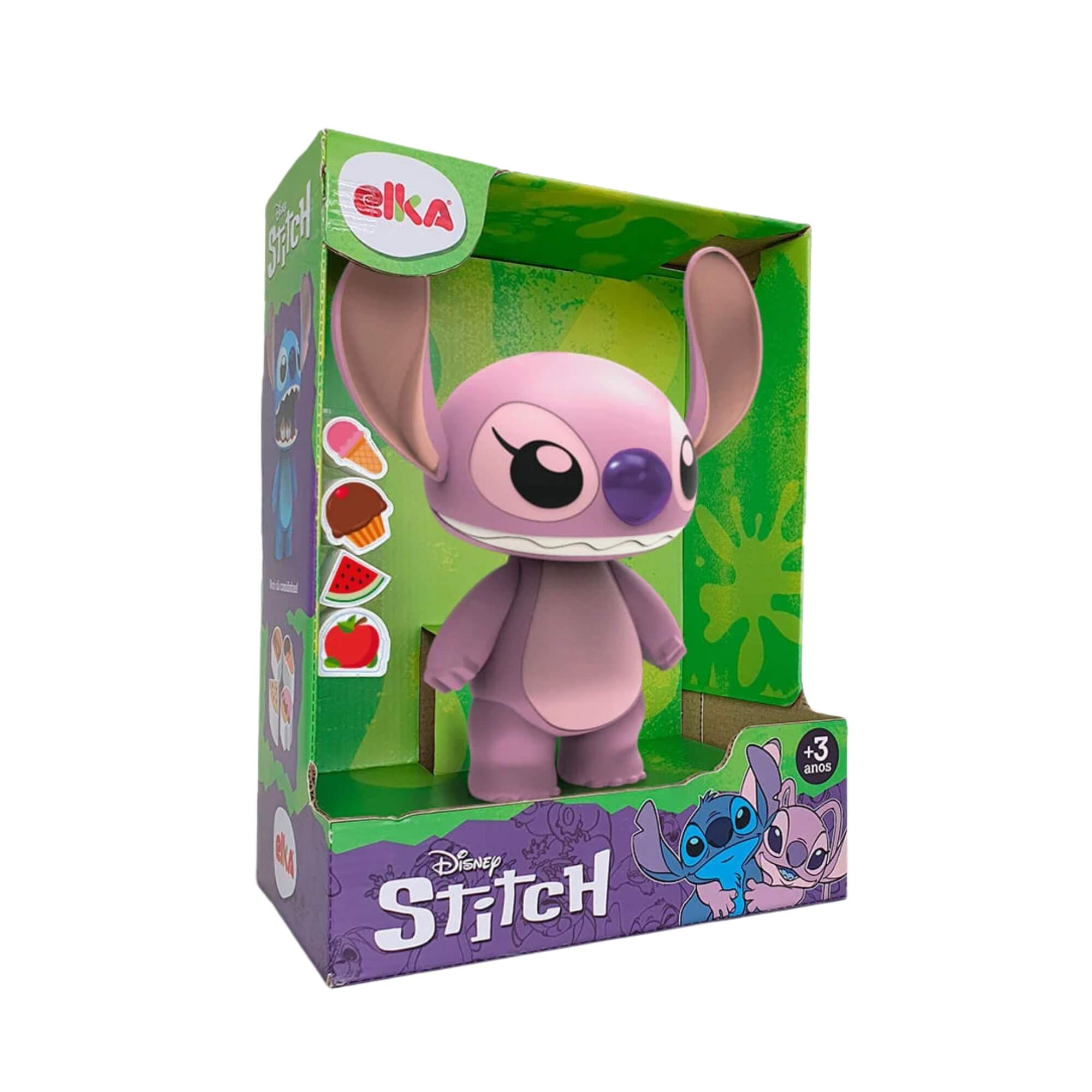 COMP Kit Bonecos Stitch e Angel Disney Articulado 24cm Elka