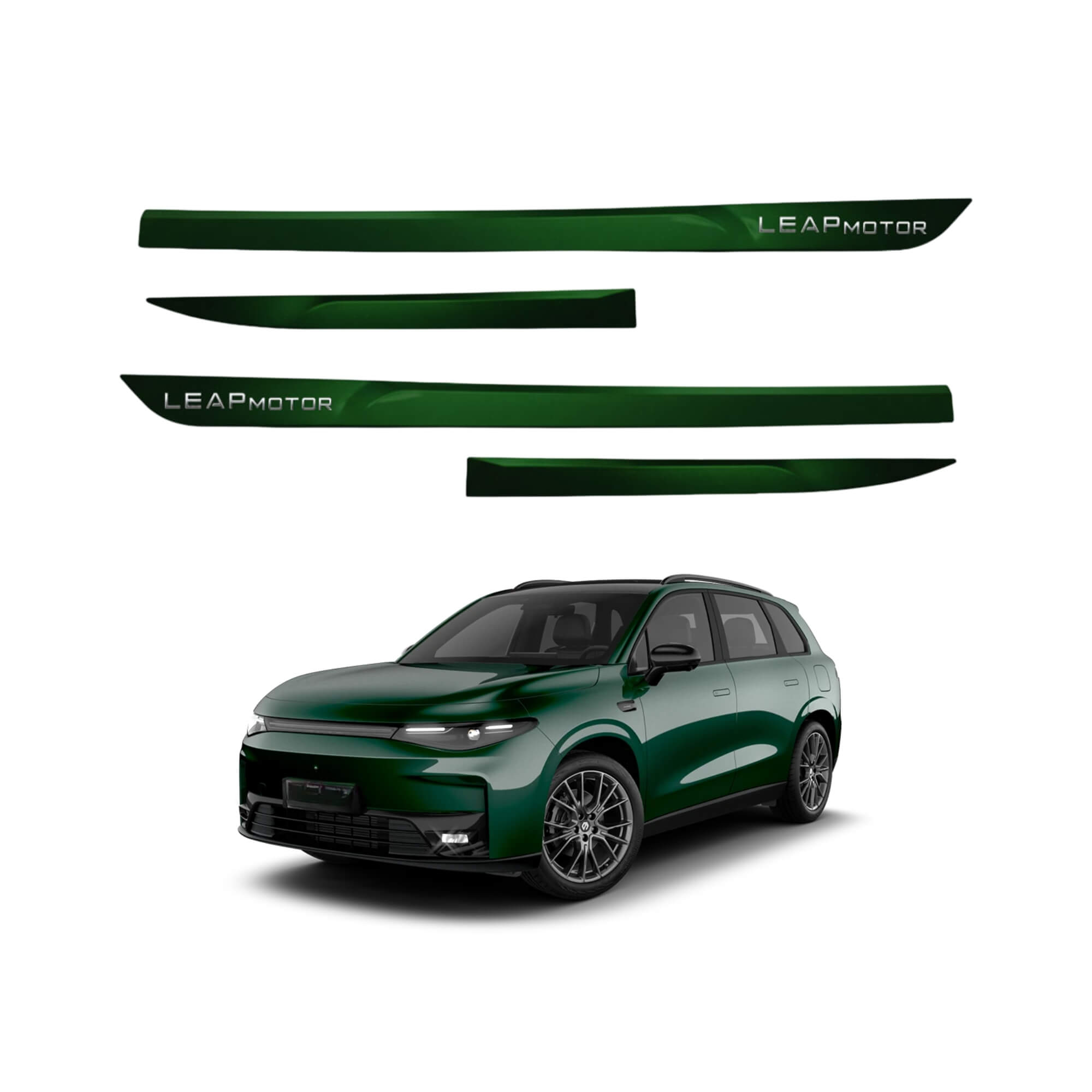 Friso Premium Cromo 4P C10 2026 em diante 4 Peças Verde Boreal Grid - PC2724-VER