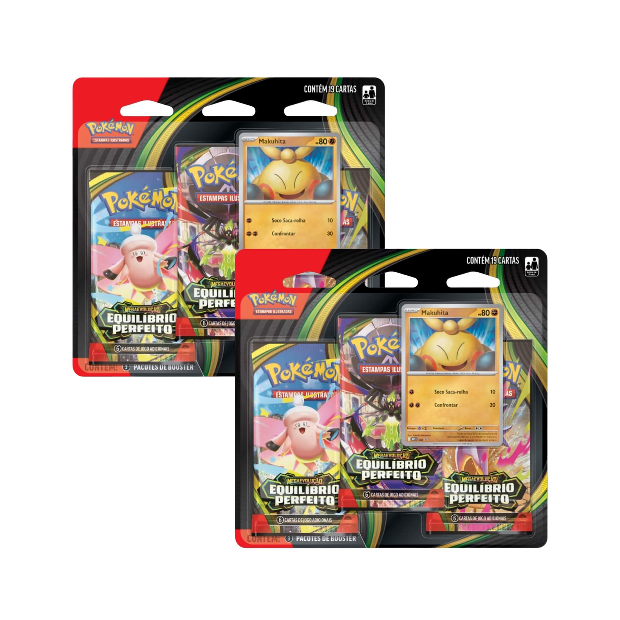 Pokemon Blister Triplo ME03 Equilíbrio Perfeito Copag - 36859 (PAR) ( Kit com duas unidades)