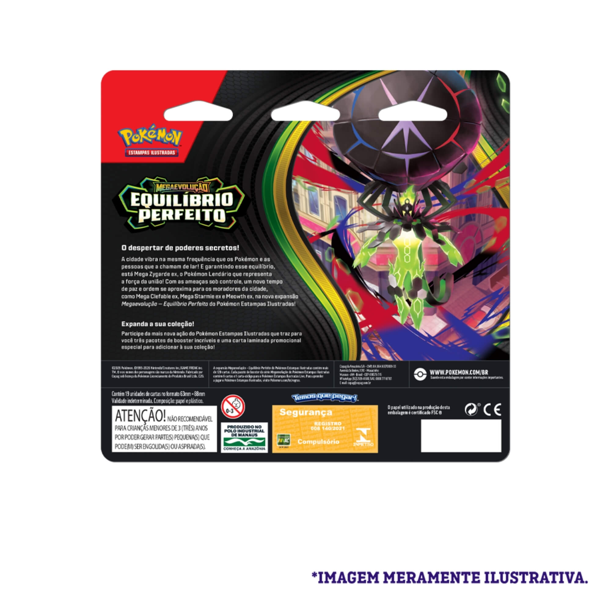 Pokemon Blister Triplo ME03 Equilíbrio Perfeito Copag - 36859 (PAR) ( Kit com duas unidades)