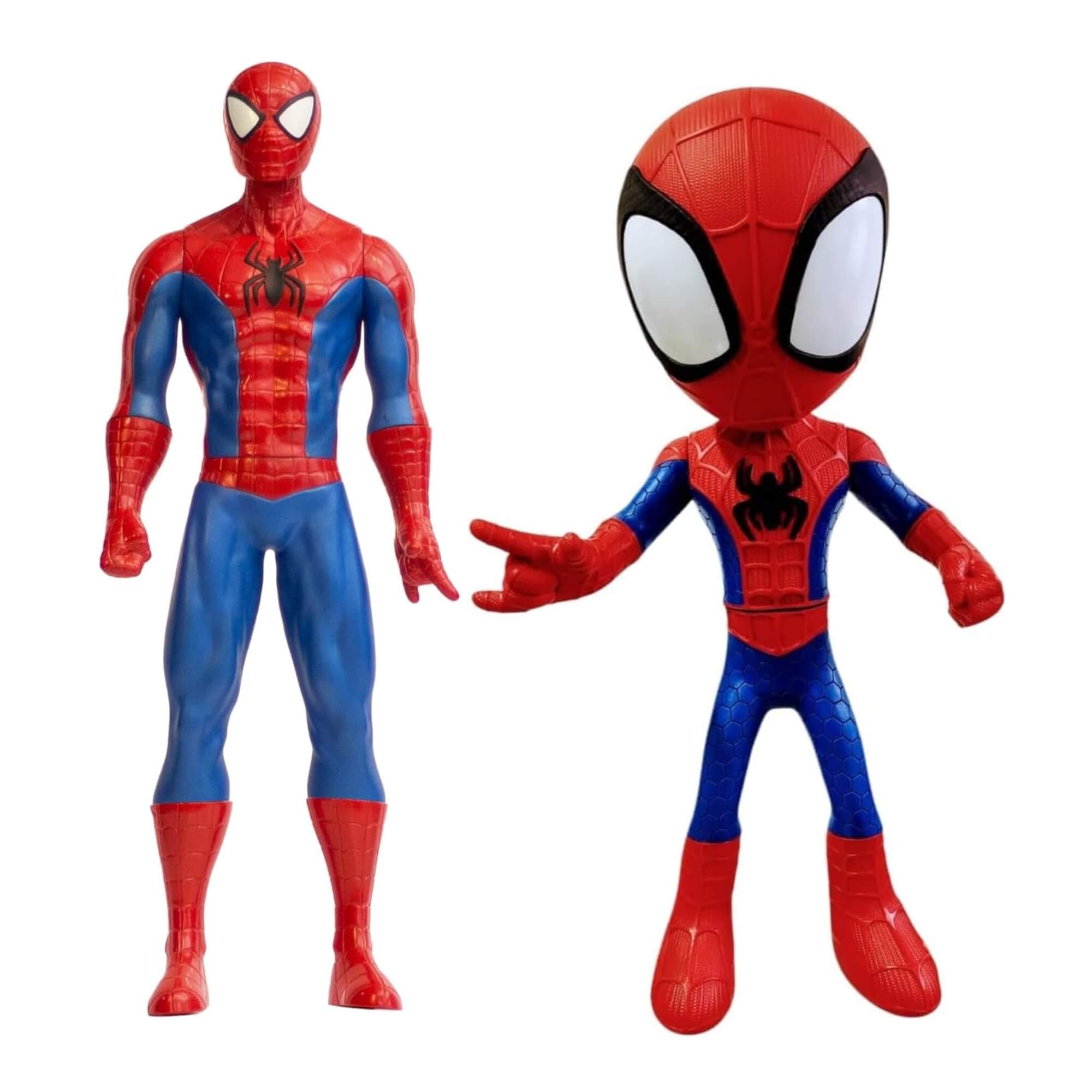 COMP Kit Marvel Bonecos Gigante Homem Aranha 50cm + Spidey 50cm
