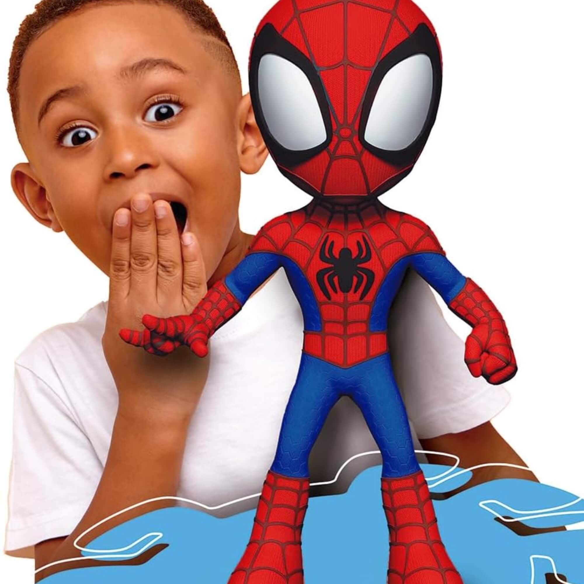 COMP Kit Marvel Bonecos Gigante Homem Aranha 50cm + Spidey 50cm