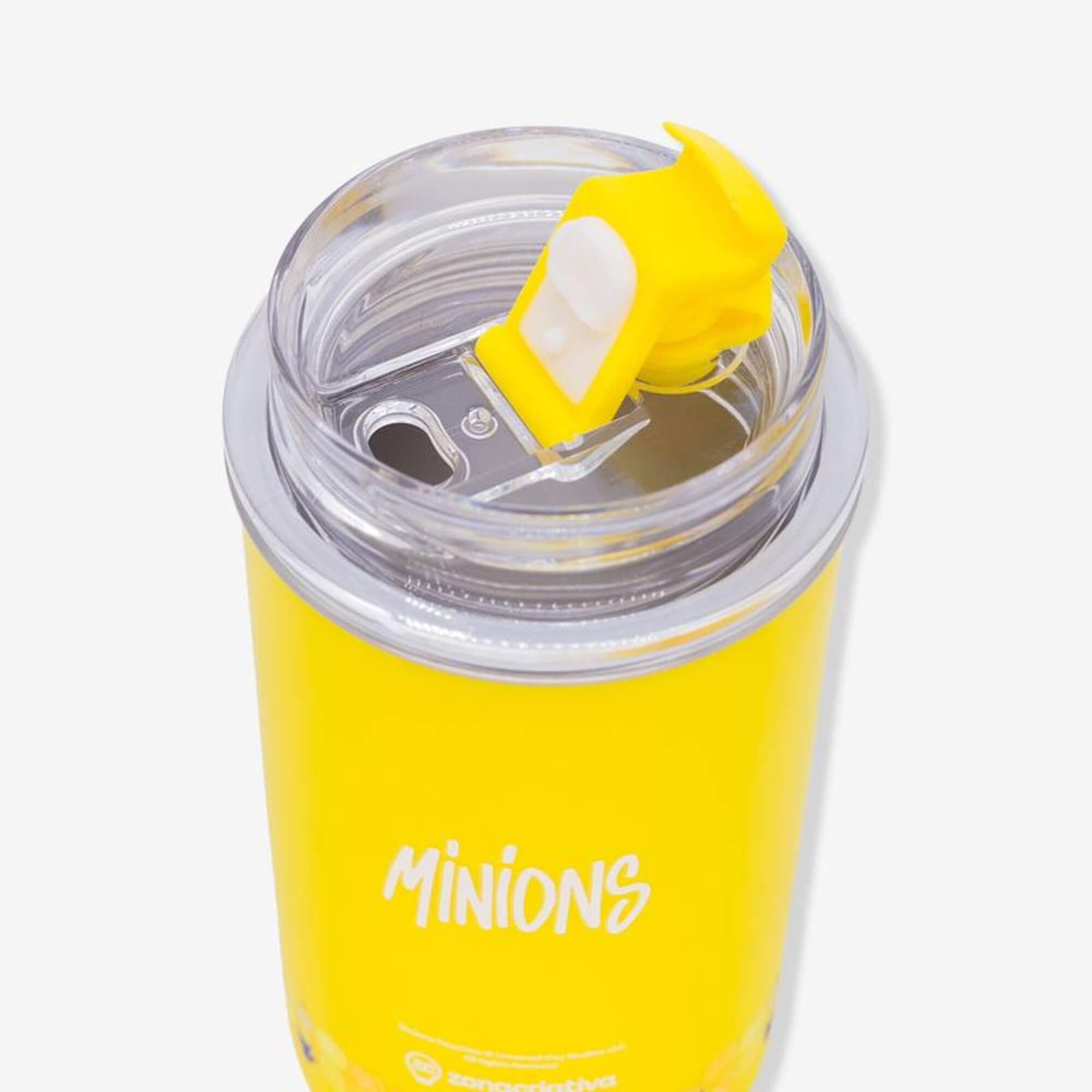 Copo Neo com Canudo Minions 500ml Zona Criativa - 10027004