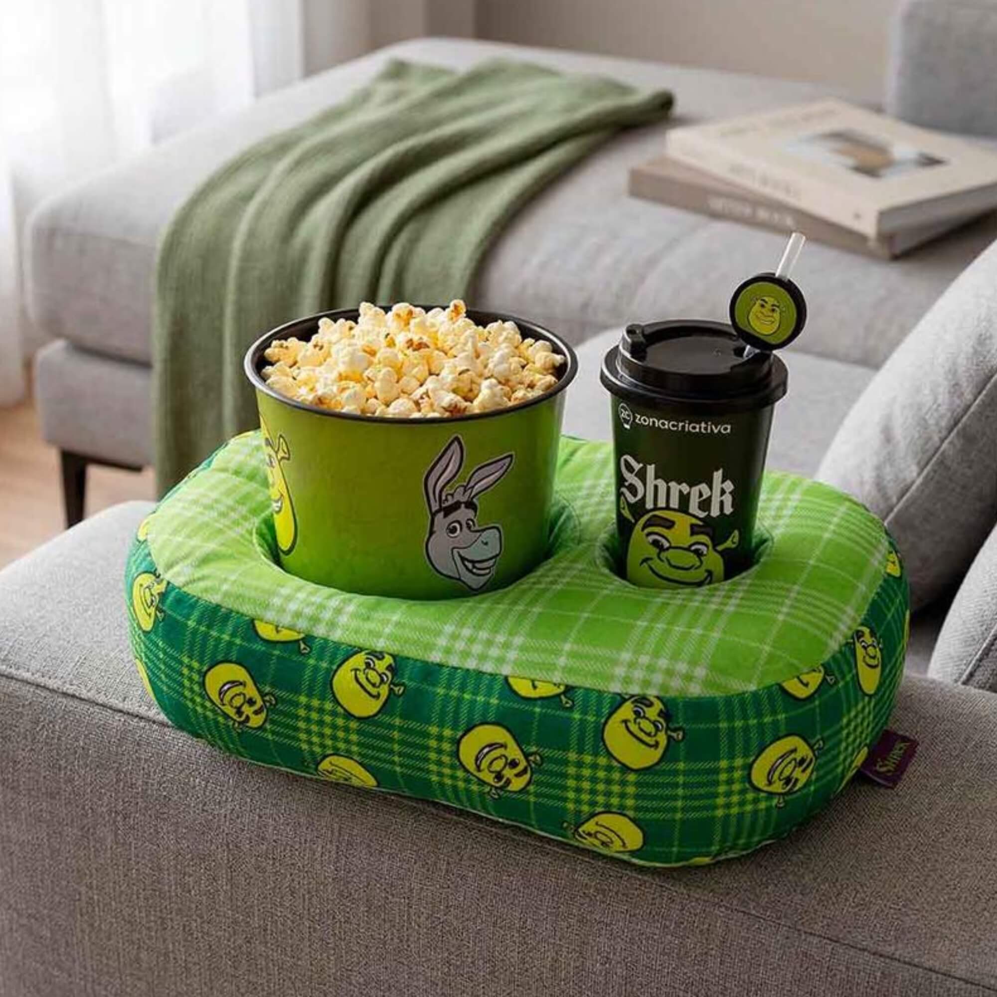 Kit Almofada Pipoca Infantil Shrek Zona Criativa - 10065587