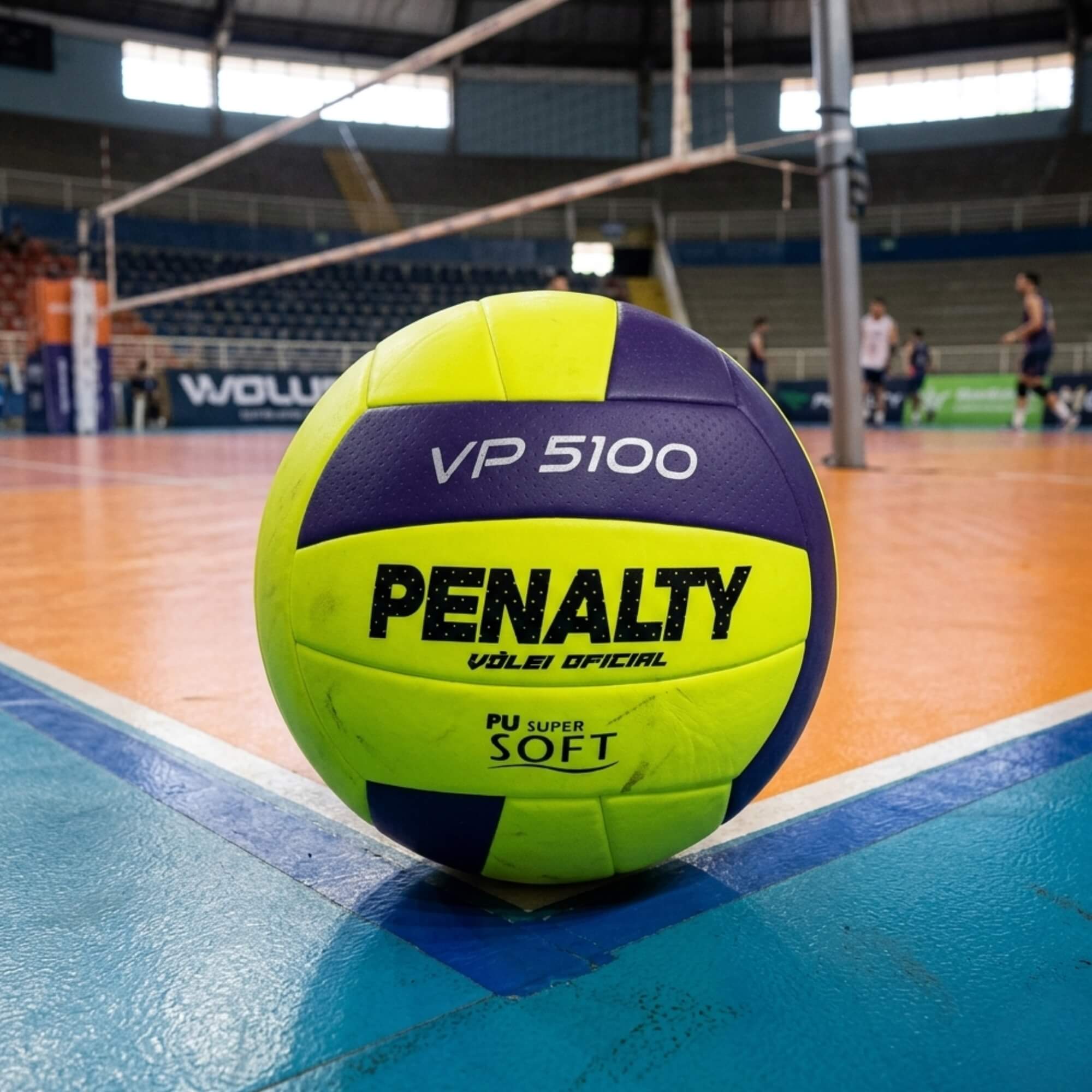 Bola de Volei VP 5100 XXVI Amarela e Roxa Penalty - 5214602400-U