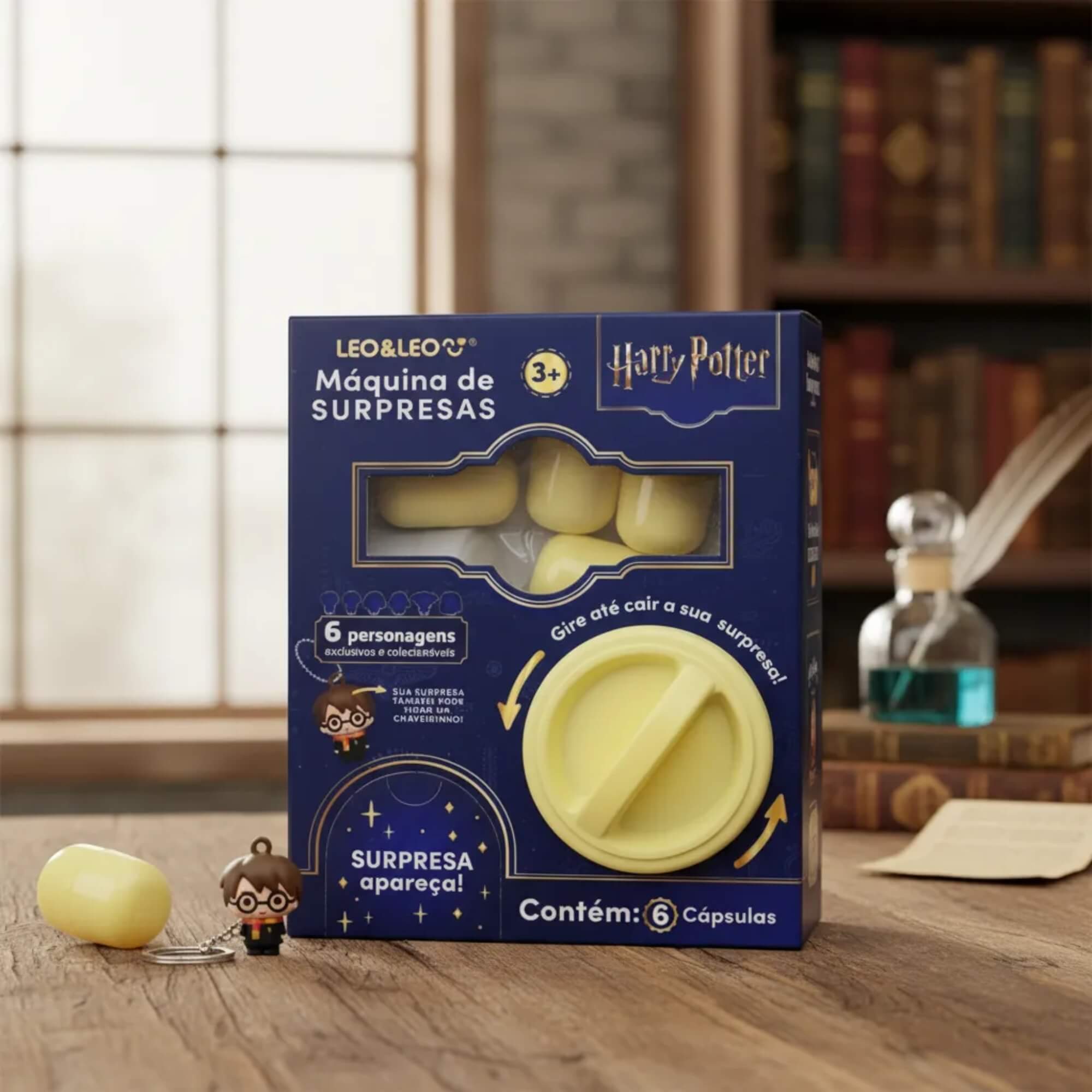 Máquina de Surpresas Harry Potter com 6 Personagens Leo&Leo Leonora - 10666