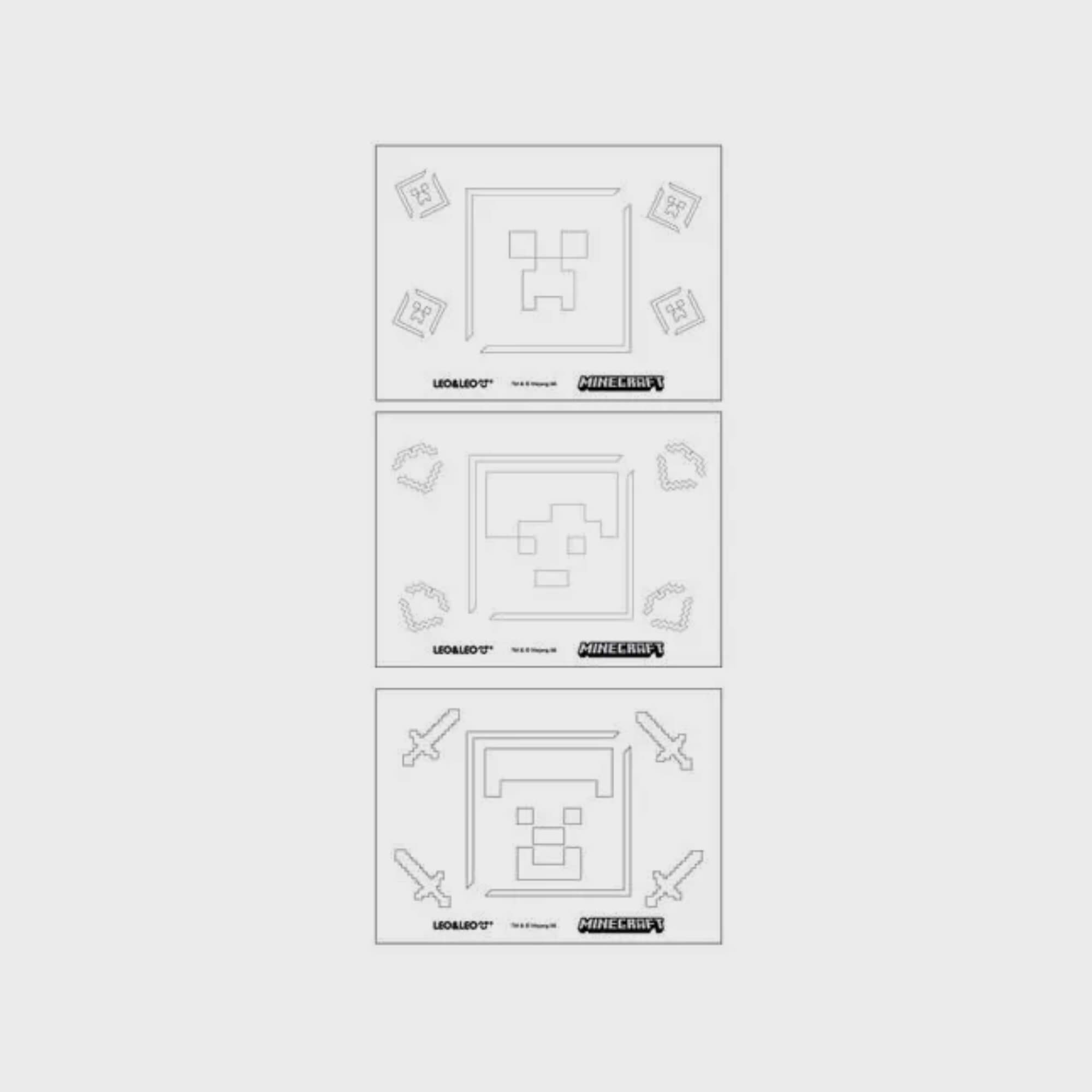 Kit de Pintura Assopra e Pinta Minecraft Leo&Leo Leonora - 10652