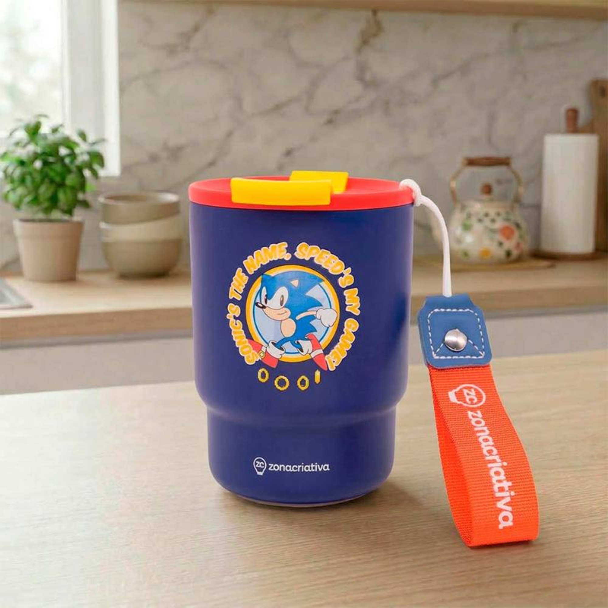 Copo To Go Sonic 400ml Zona Criativa - 10026782