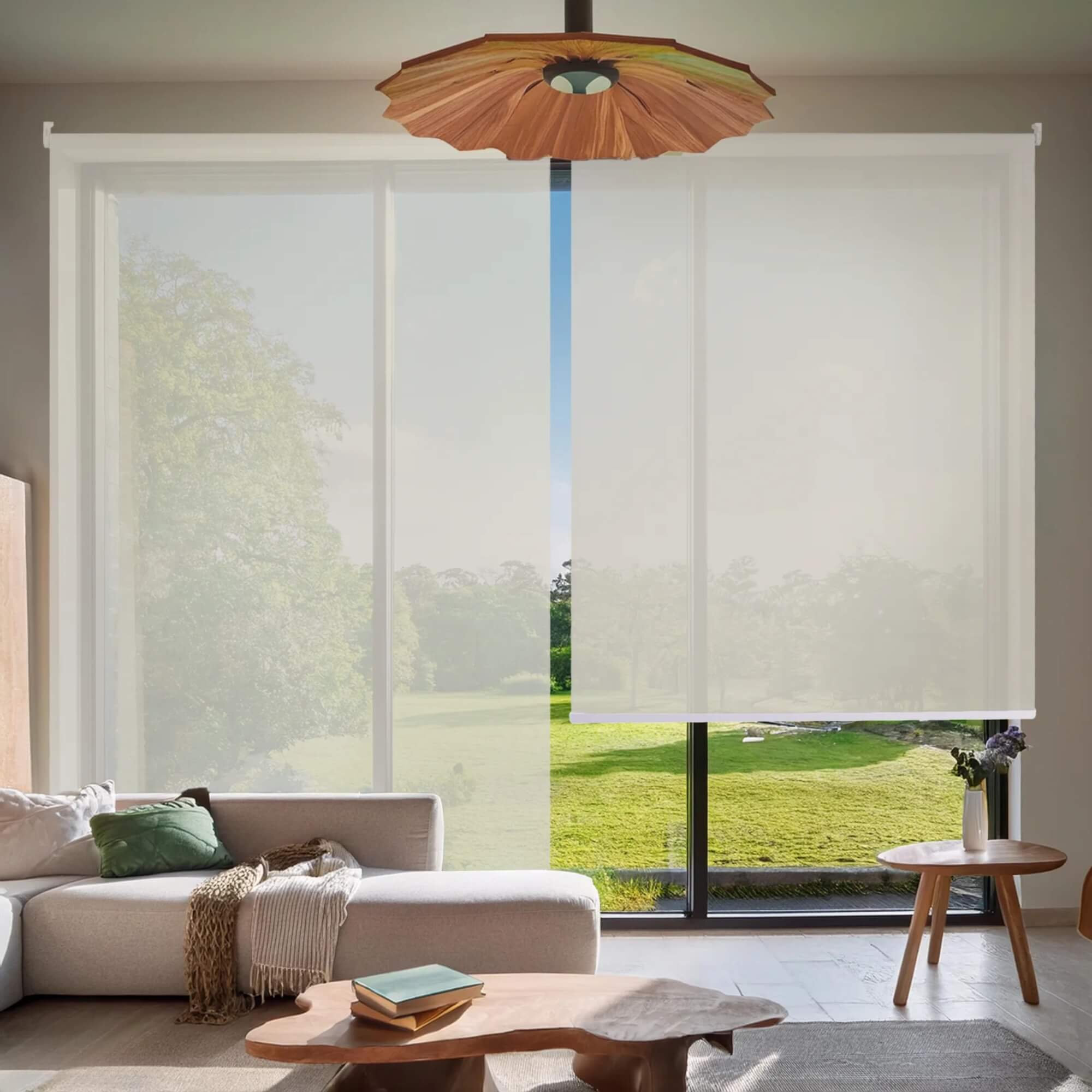 Persiana Screen Rolo Solar 120x160 Bege Champagne Evolux - D152210B