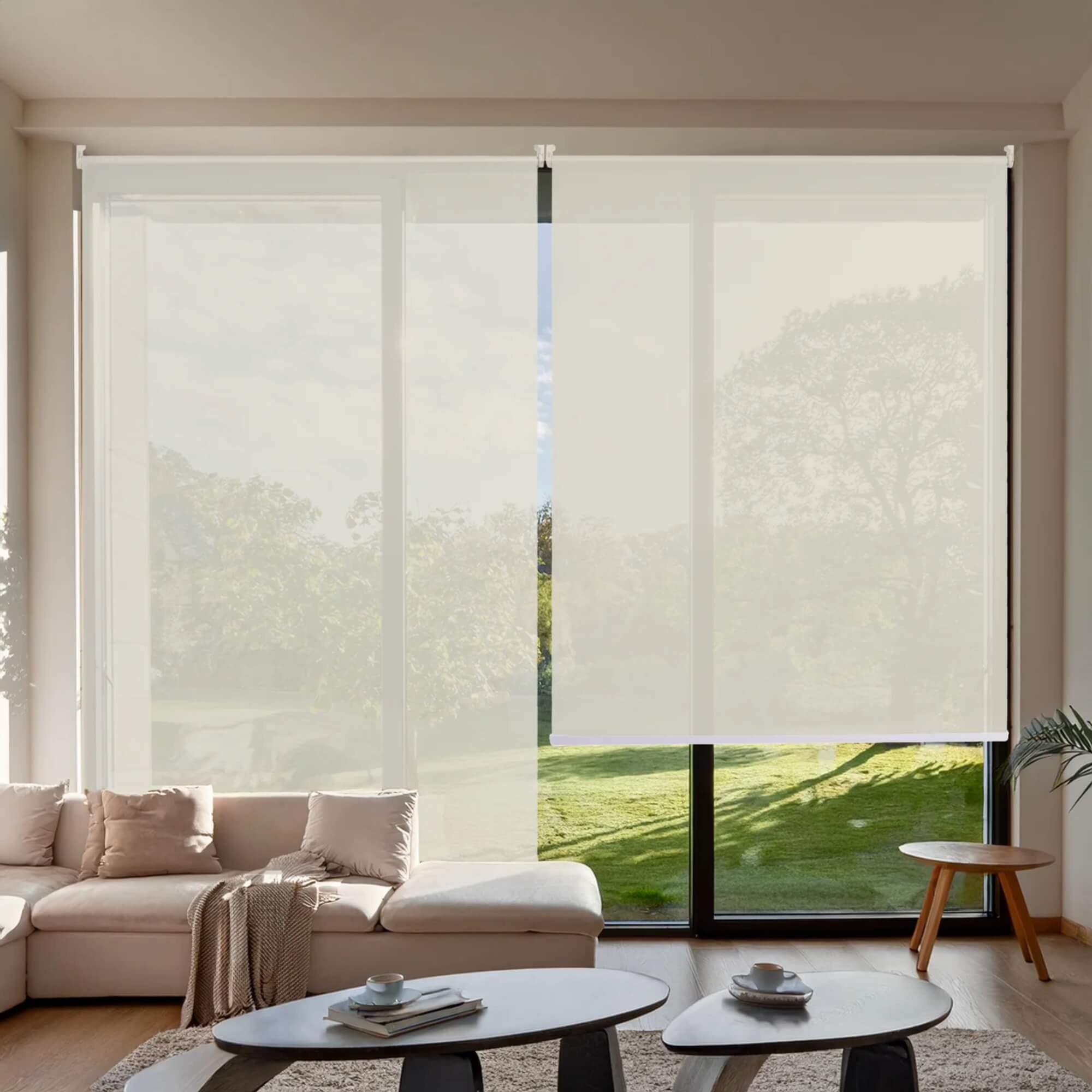 Persiana Screen Rolo Solar 120x160 Bege Champagne Evolux - D152210B