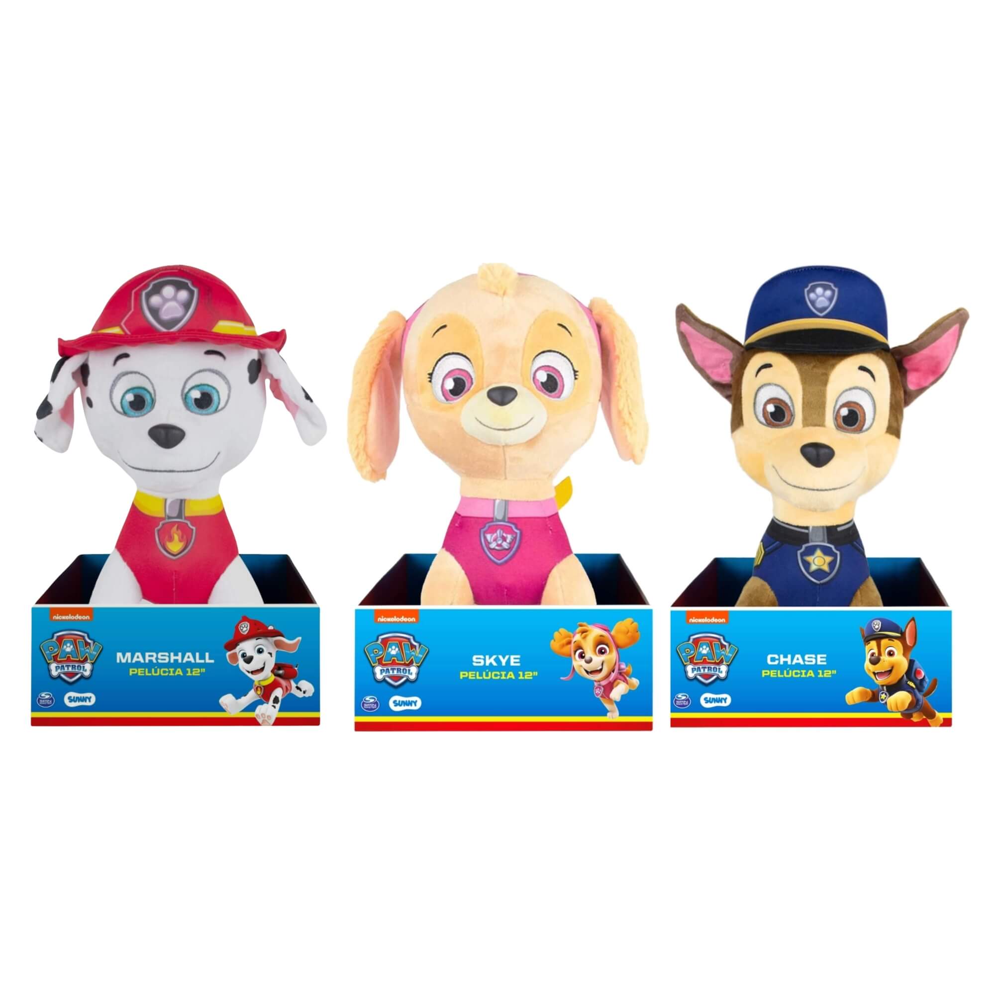 VAR Pelúcia Patrulha Canina 30cm Infantil (Escolha)