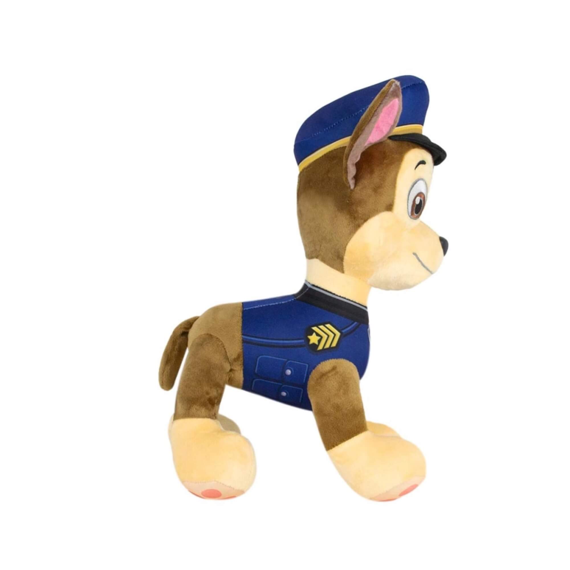 VAR Pelúcia Patrulha Canina 30cm Infantil (Escolha) Personagem:Chase