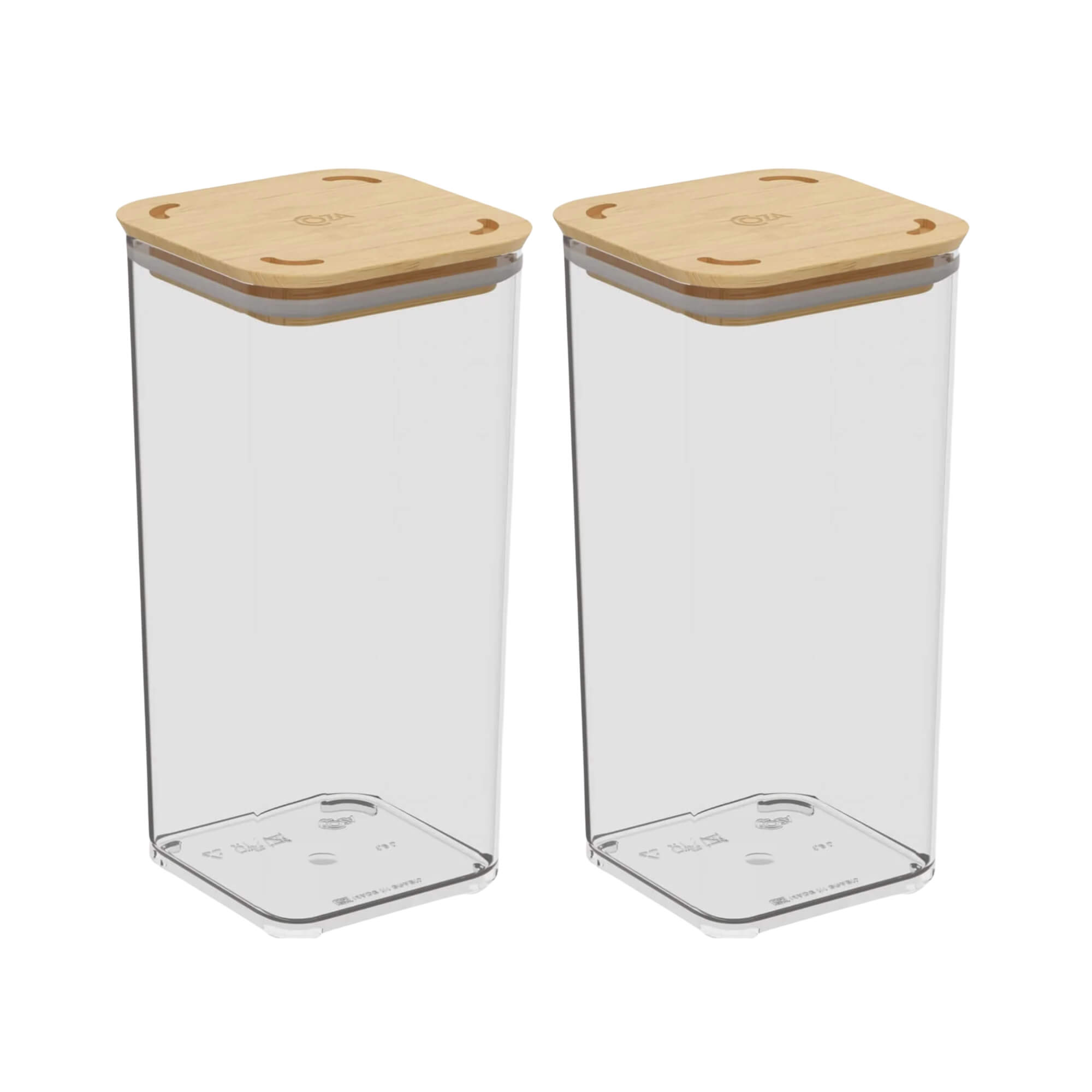 COMP Kit Organizador 2 Potes Herméticos 1,2L Cada Brinox