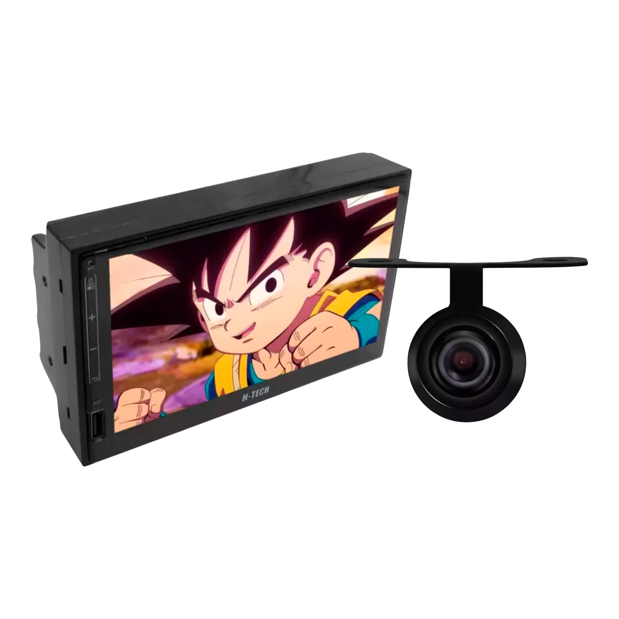 COMP Kit Multimidia Slim 7 Polegadas 2GB+32GB Padrão Japonês/Chines + Câmera de Ré Borboleta